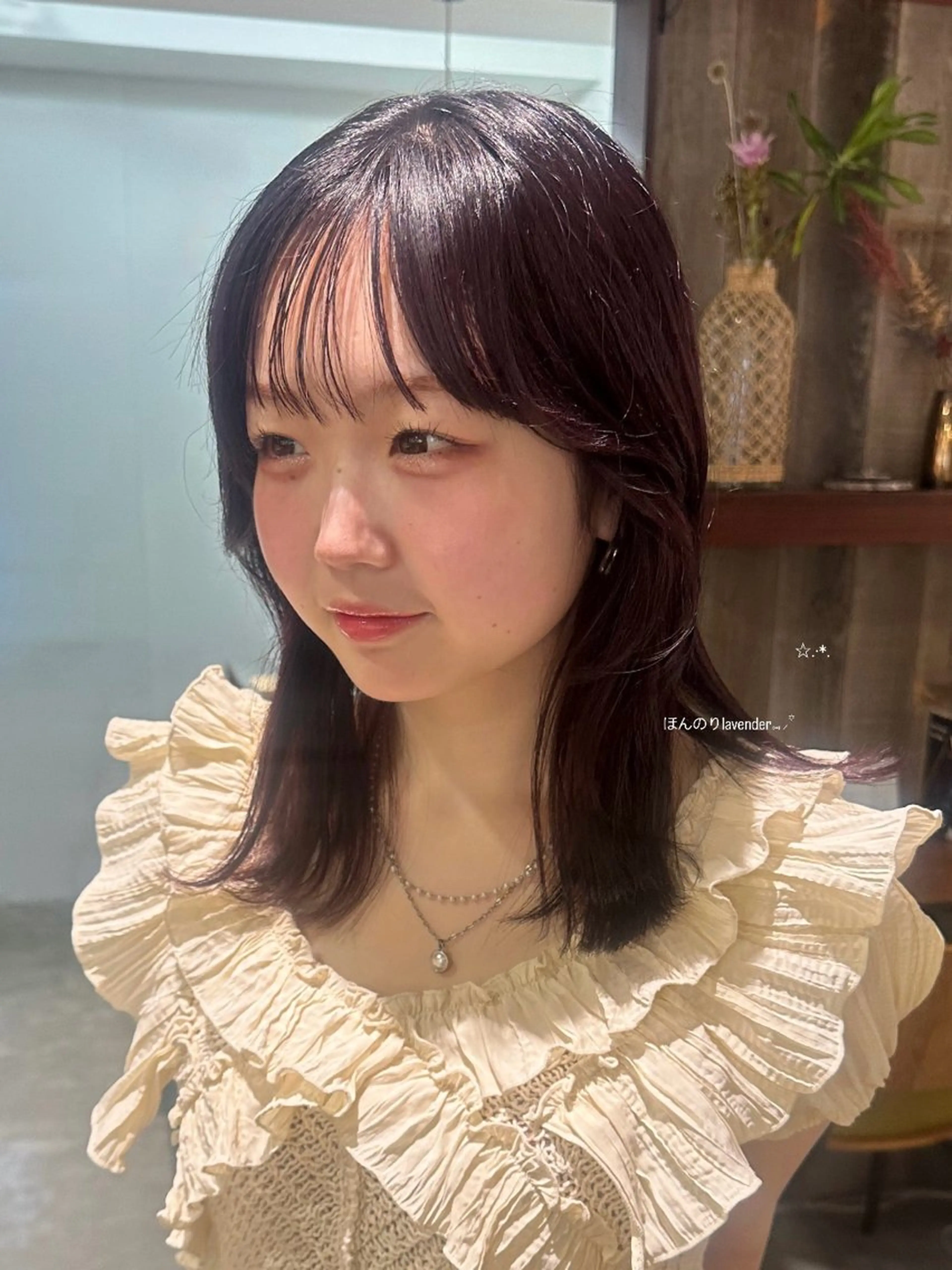 ミディアム カラー 暖色カラー/レイヤー 🌙 オノユリカのヘアスタイル