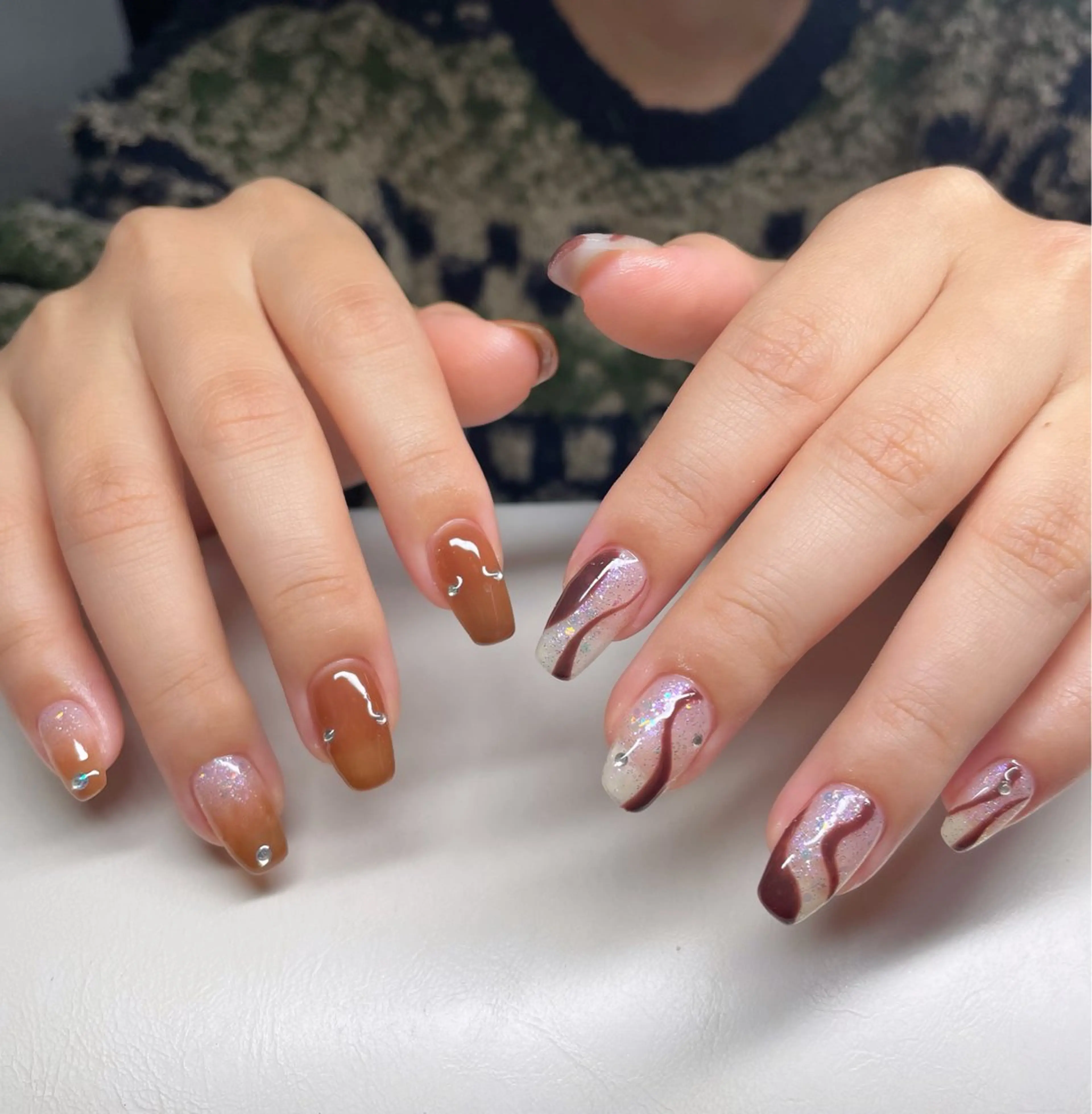 ネイル 持ち込み ハンドネイル nail salon Re:na-juのネイルデザイン