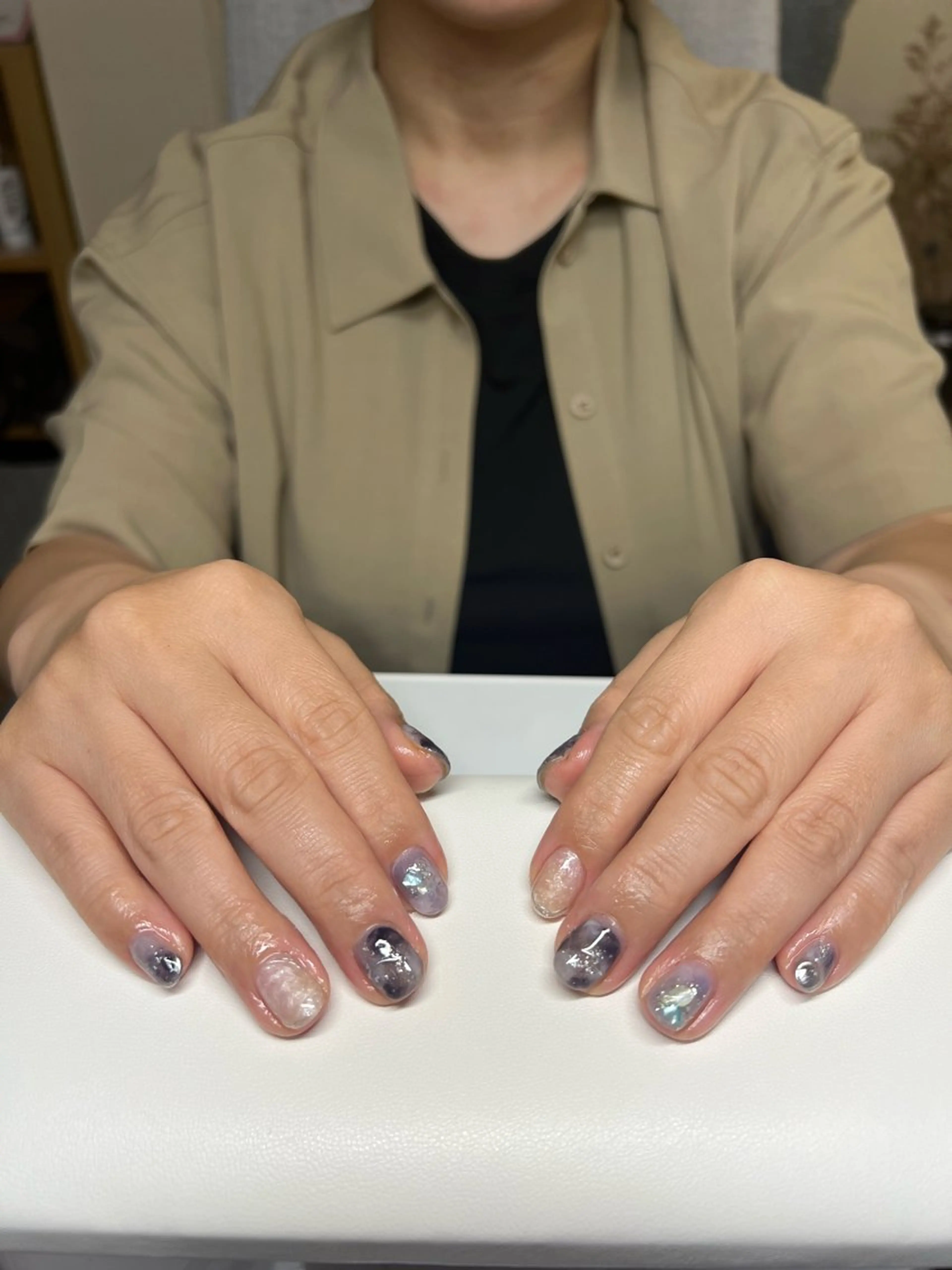 ネイル ニュアンスネイル Belulu所属・安齋 都のネイルデザイン