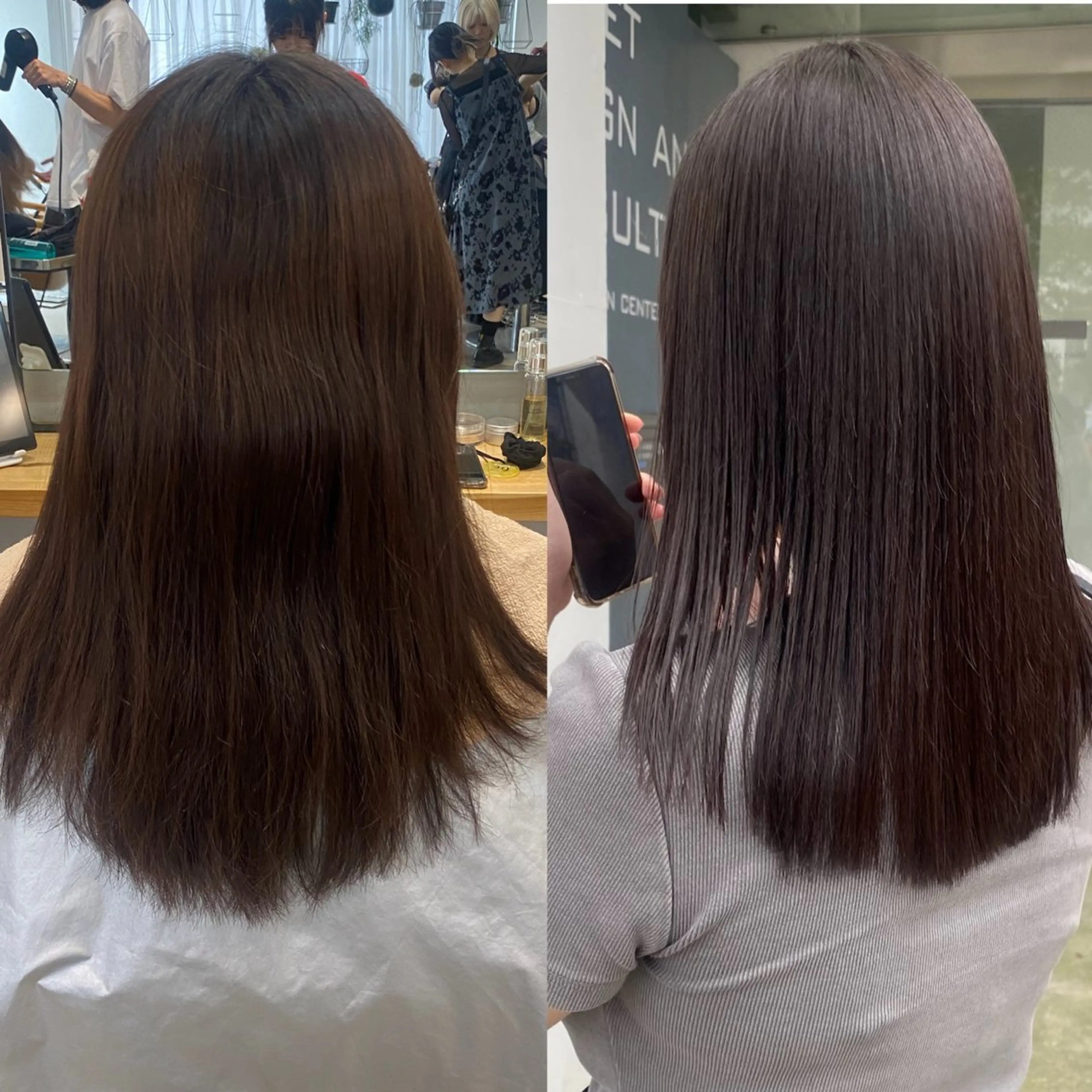 ロング カラー カット ヘアカラー 縮毛矯正 noa/ 渋谷のヘアスタイル