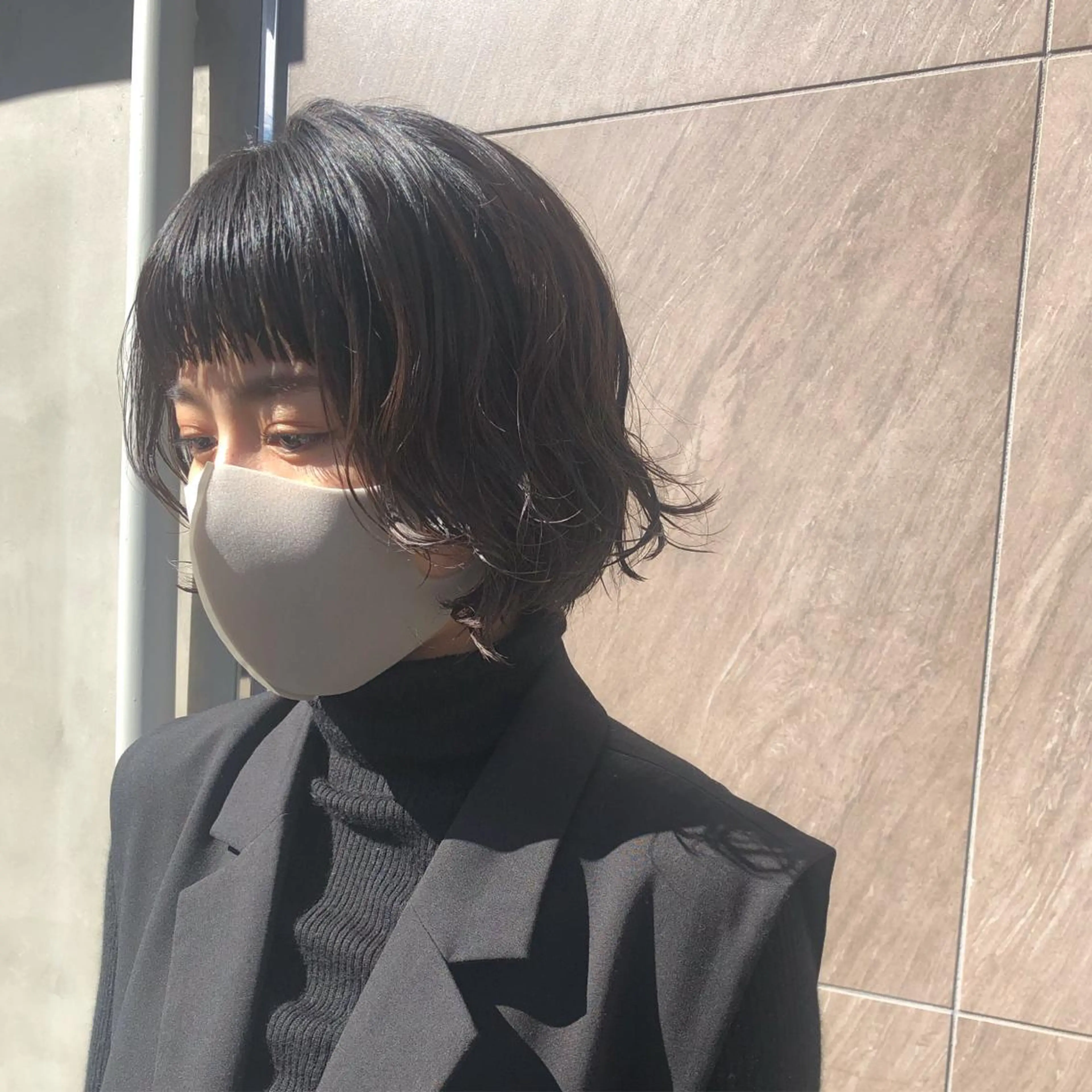 ショート パーマ ボブ 古屋 花織のヘアスタイル