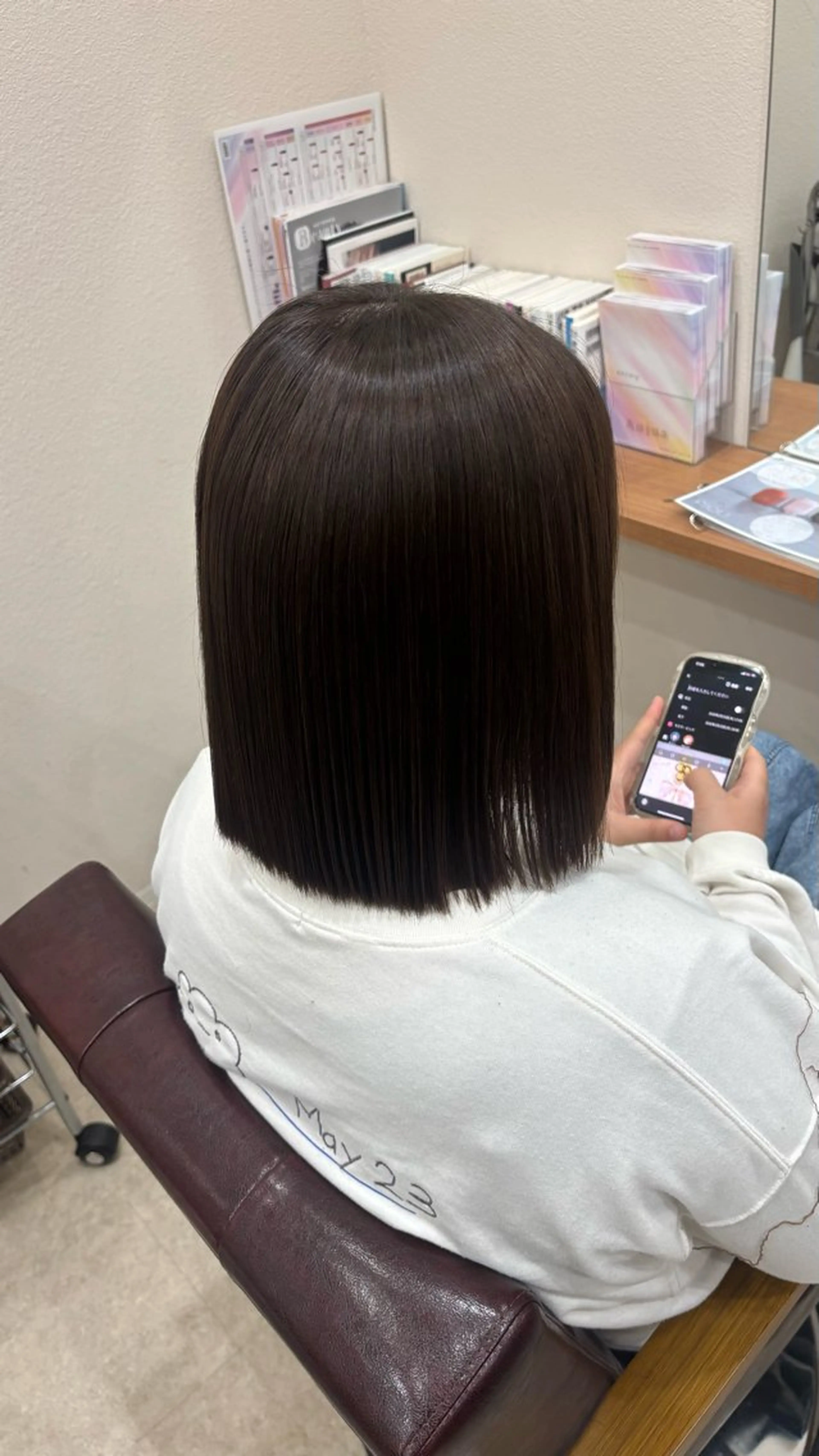 ミディアム ヘアカラー トリートメント ナナホ/艶カラー🍀 /ヘッドスパ🫧のヘアスタイル