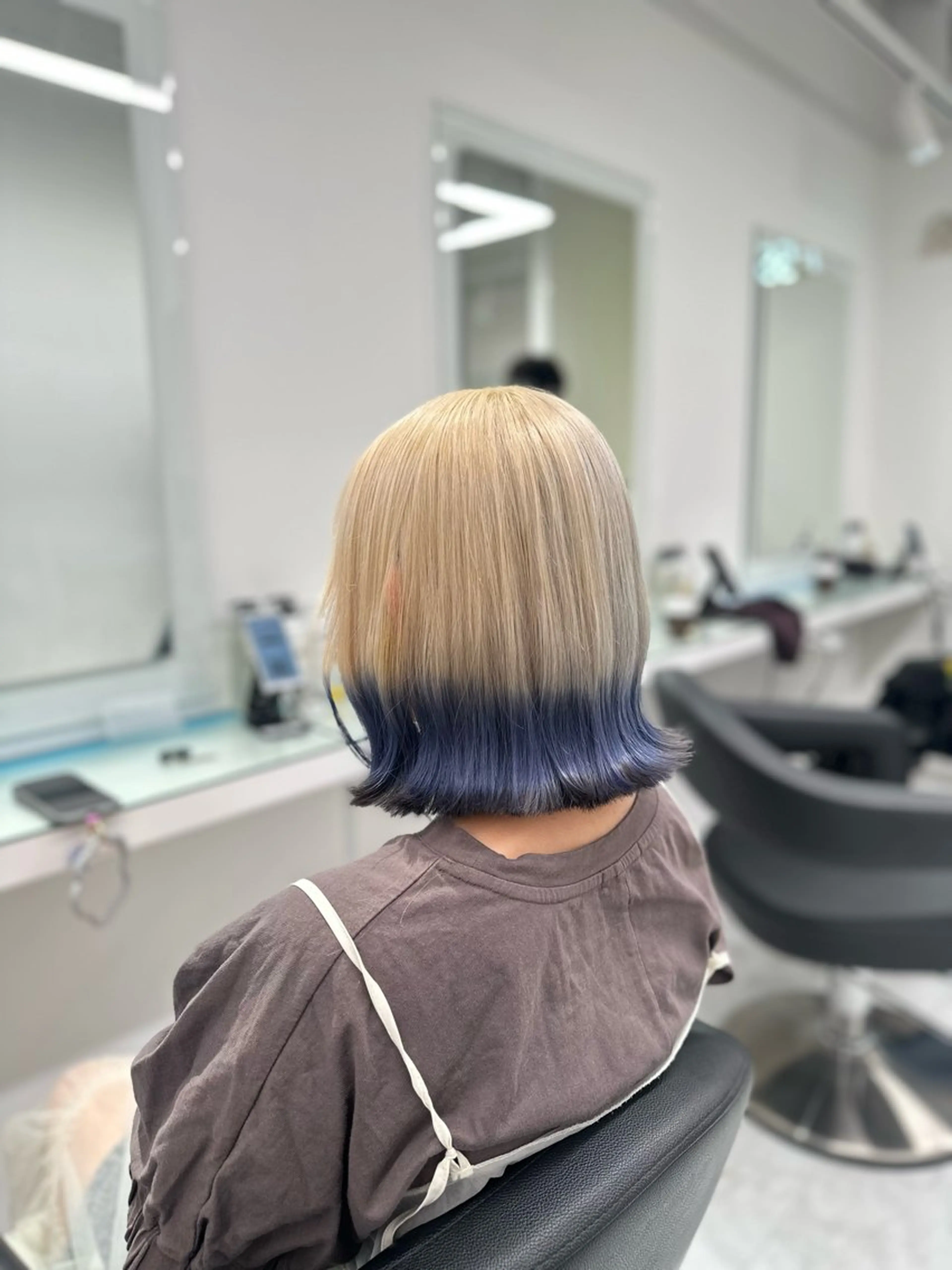 ミディアム カラー ヘアカラー トリートメント ヘッドスパ ヘアセット ❄最強かわいいカラー ❄️MINA❄️のヘアスタイル