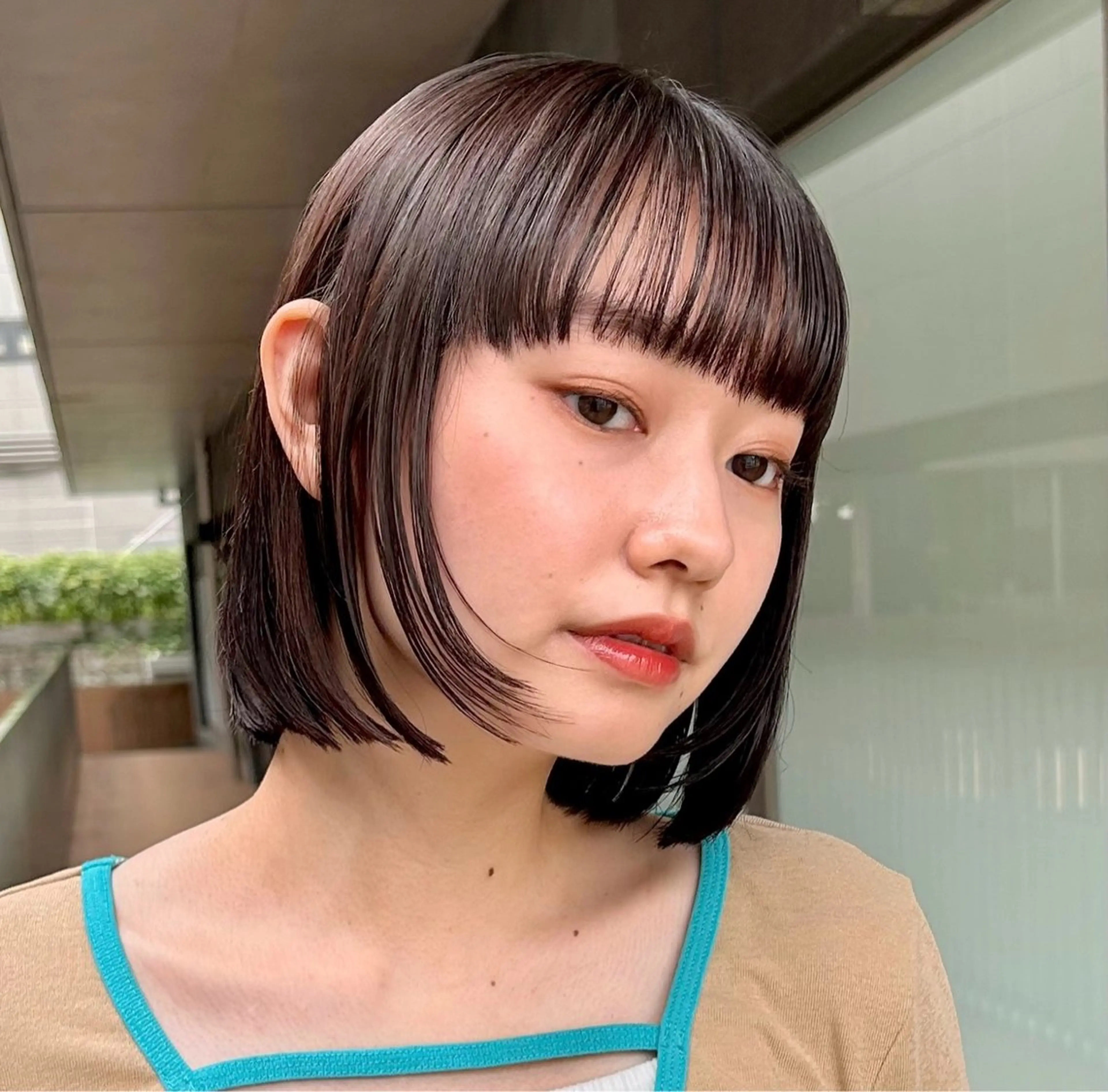 セミロング カラー ヘアアレンジ Salowin原宿ash所属・‎🤍透明感×艶髪 ‎🤍maki🎀のヘアスタイル