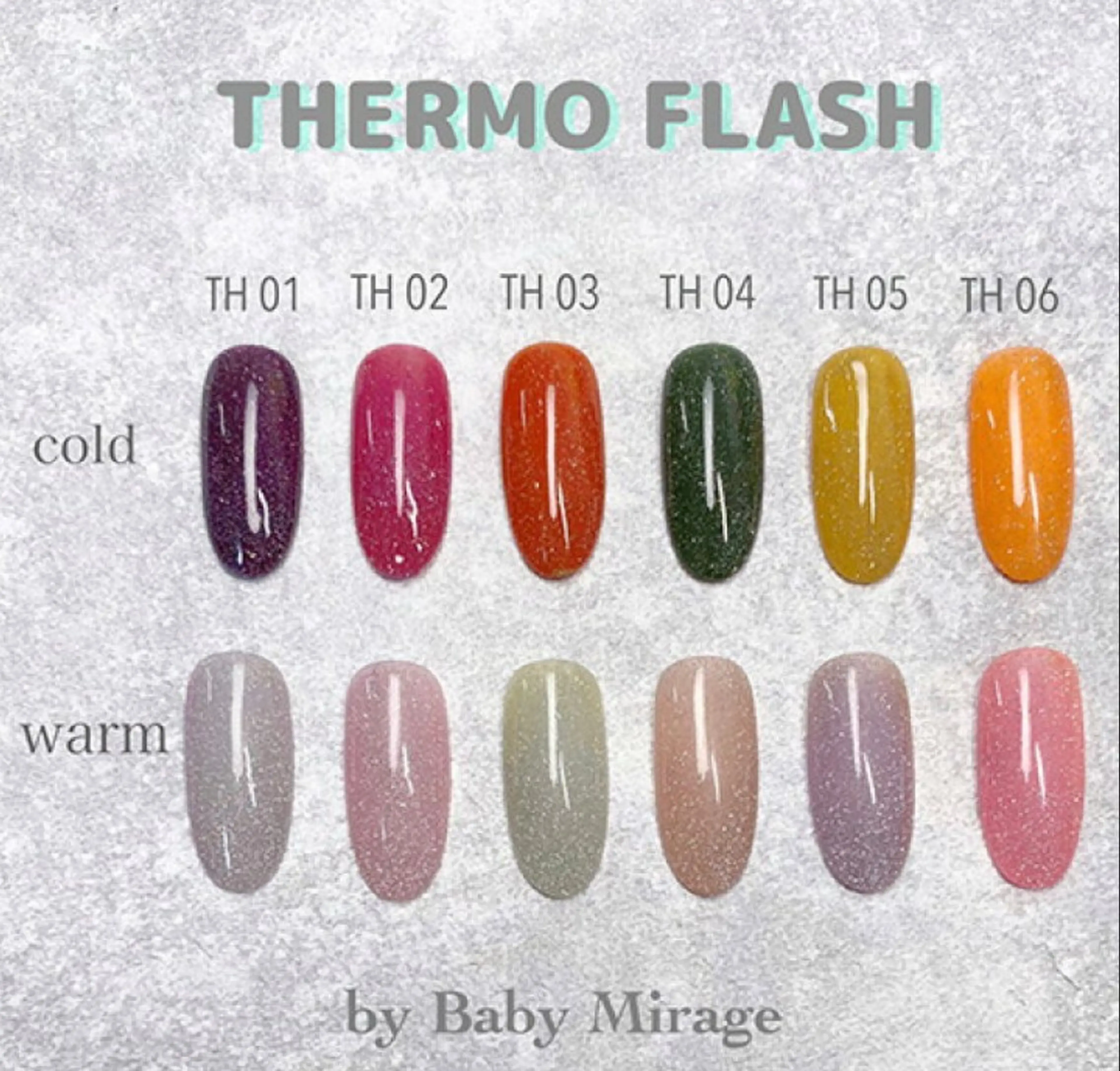 【Jrネイリスト】ハンドオフなし💅温度で色味が変わる🫢サーモフラッシュorマグネットジェル🤍※詳細ご確認下さいの写真