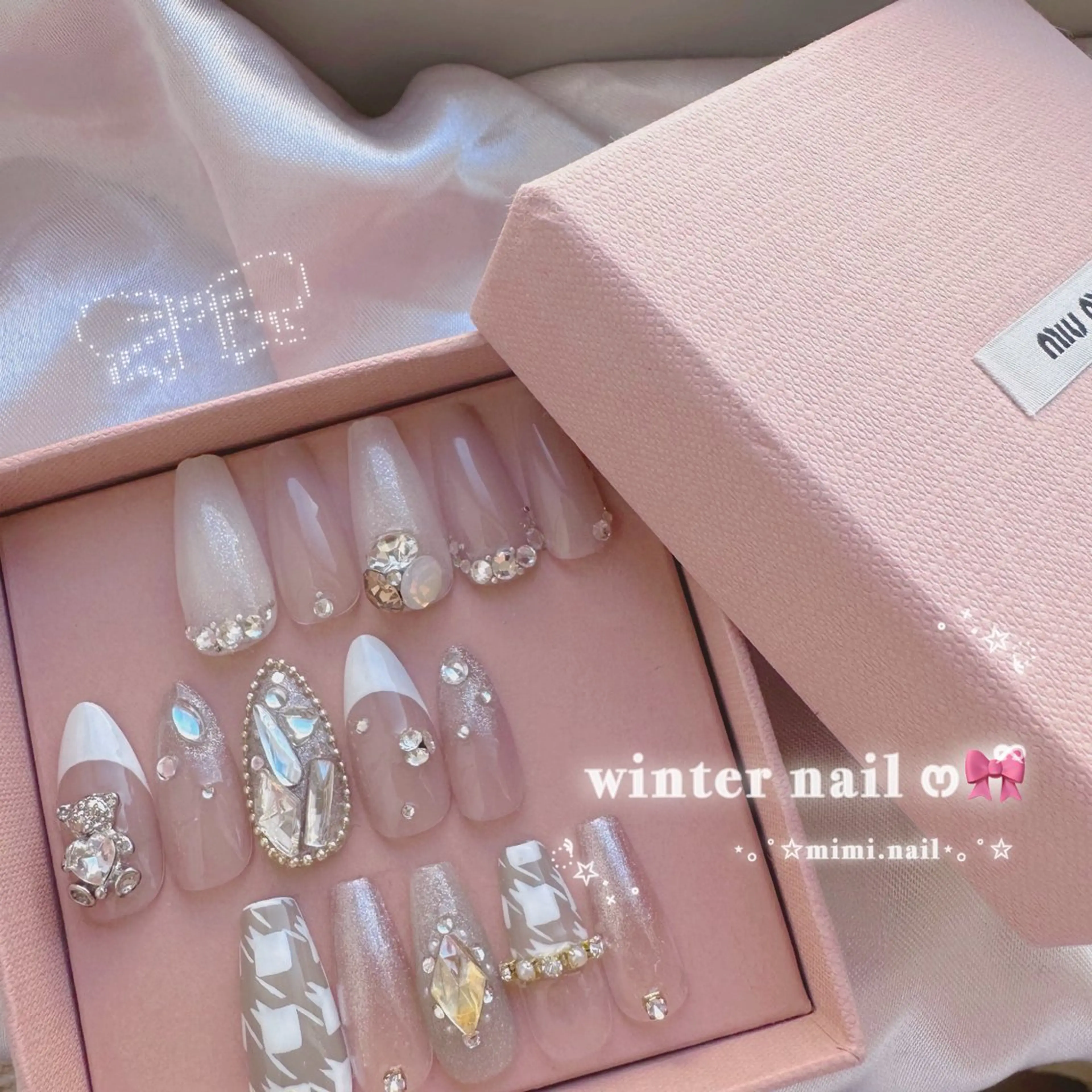 ネイル ハンドネイル coco.nail/ y2k/ワンホンのネイルデザイン