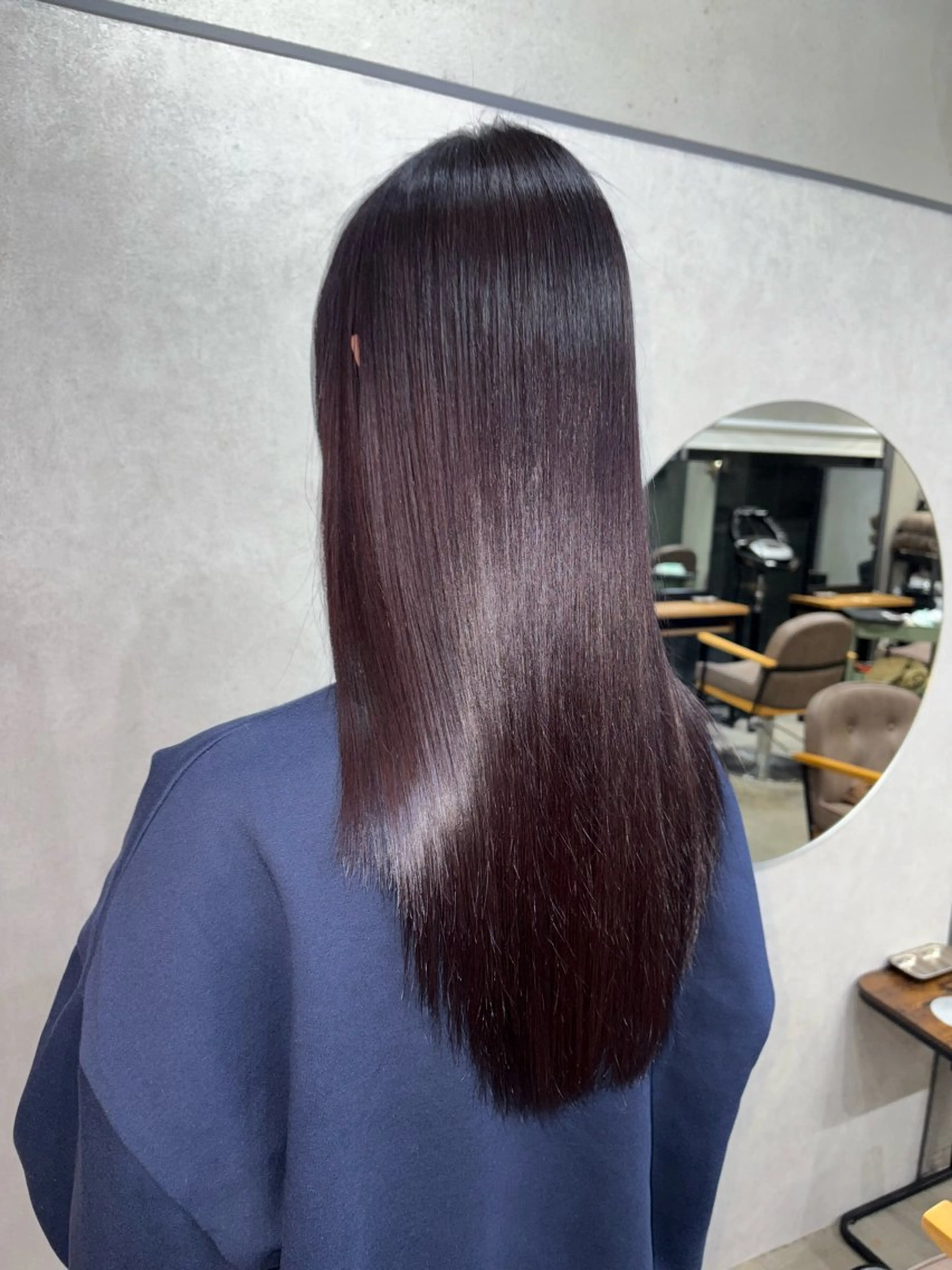 【縮毛&カラー】ストレートパーマ＋艶カラー＋クイックトリートメントの写真