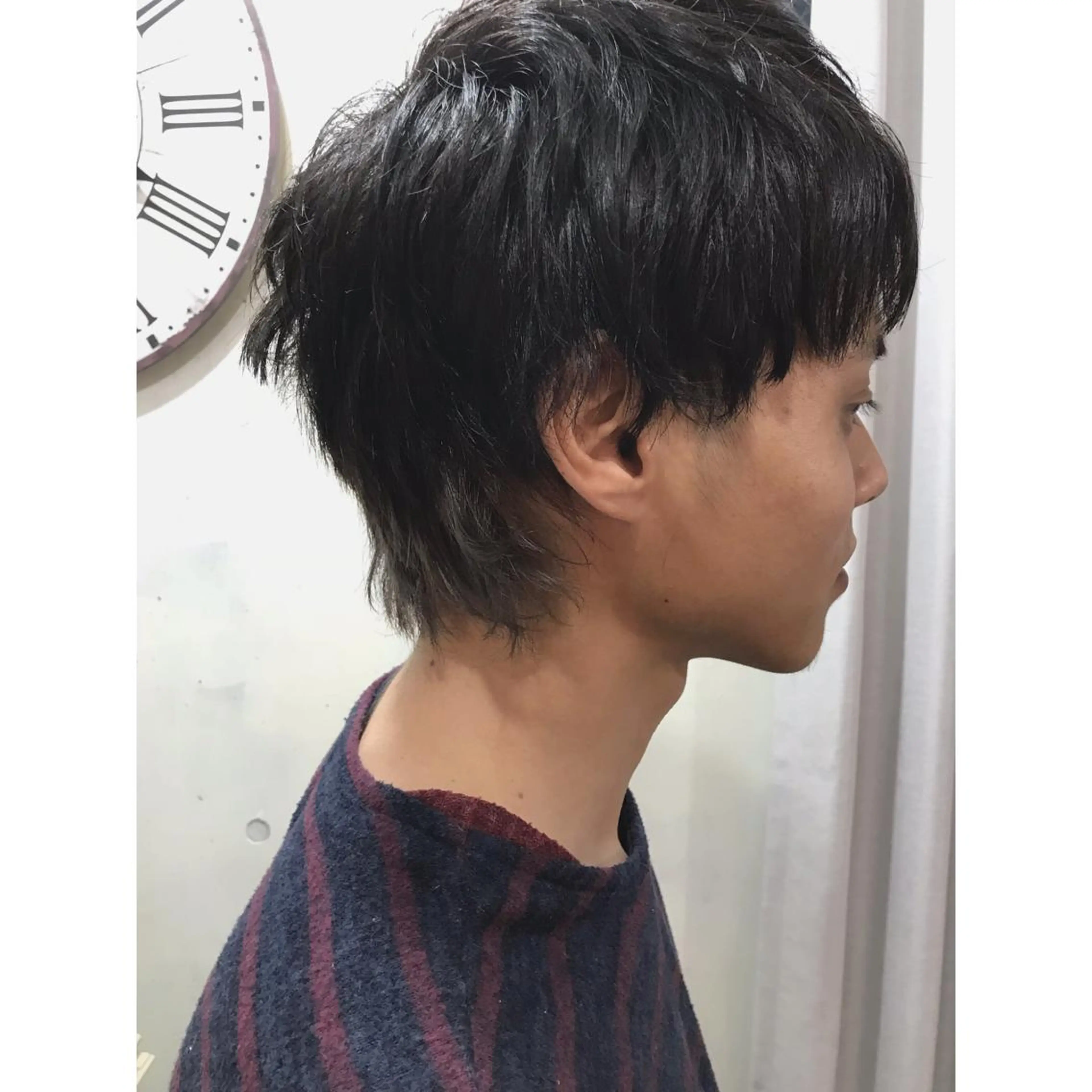 ショート カラー パーマ メンズ マッシュウルフ マッシュ メンズウルフカット ウルフカット corona hairdesign KAZUE MAEDA所属・マエダ　カズエ🫶 coronahairのヘアスタイル