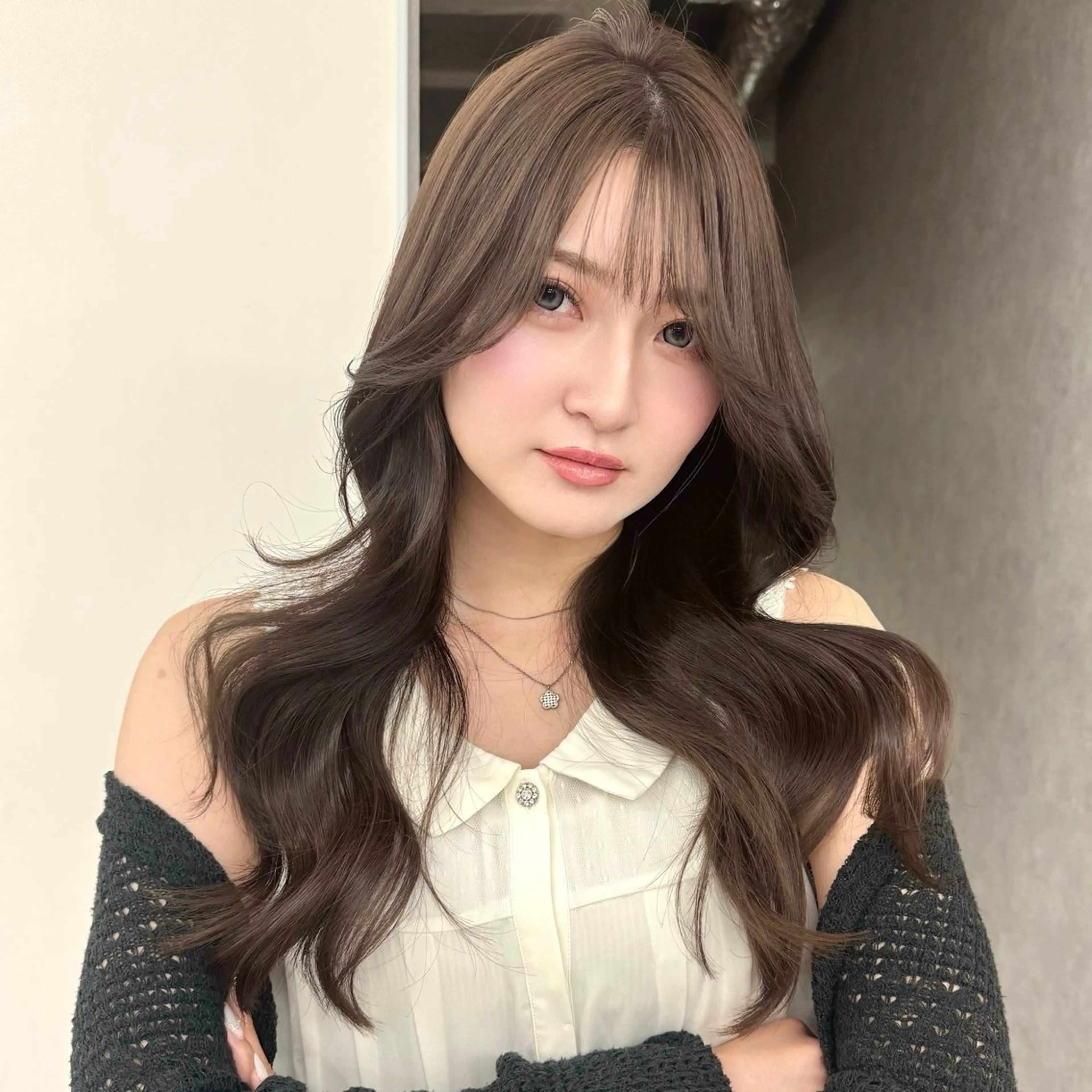 ロング カラー カット ヘアカラー 縮毛矯正 トリートメント 髪質改善/縮毛矯正 ViVIEのヘアスタイル