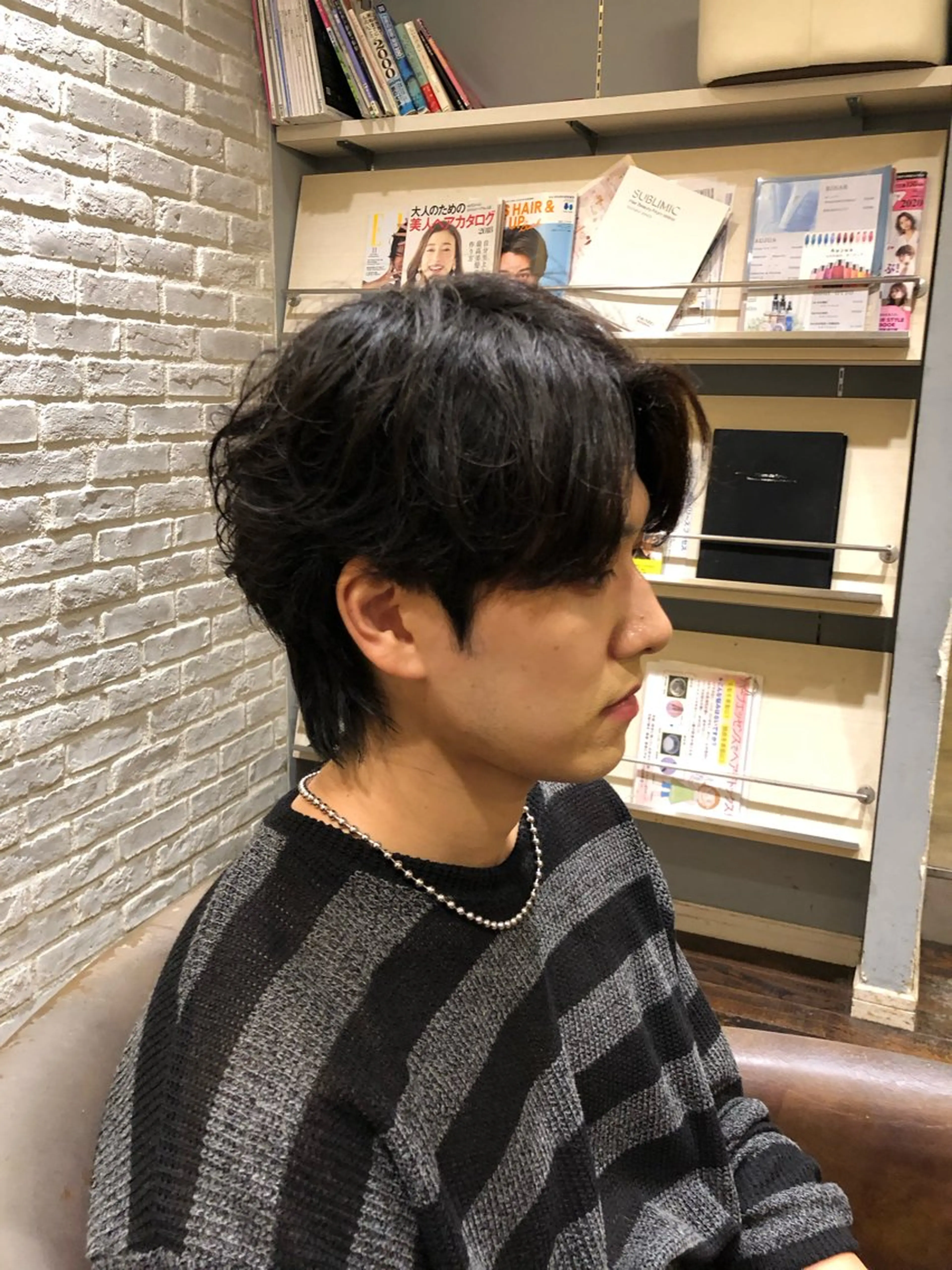パーマ メンズ カット パーマ 韓国メンズヘア シンユウのヘアスタイル