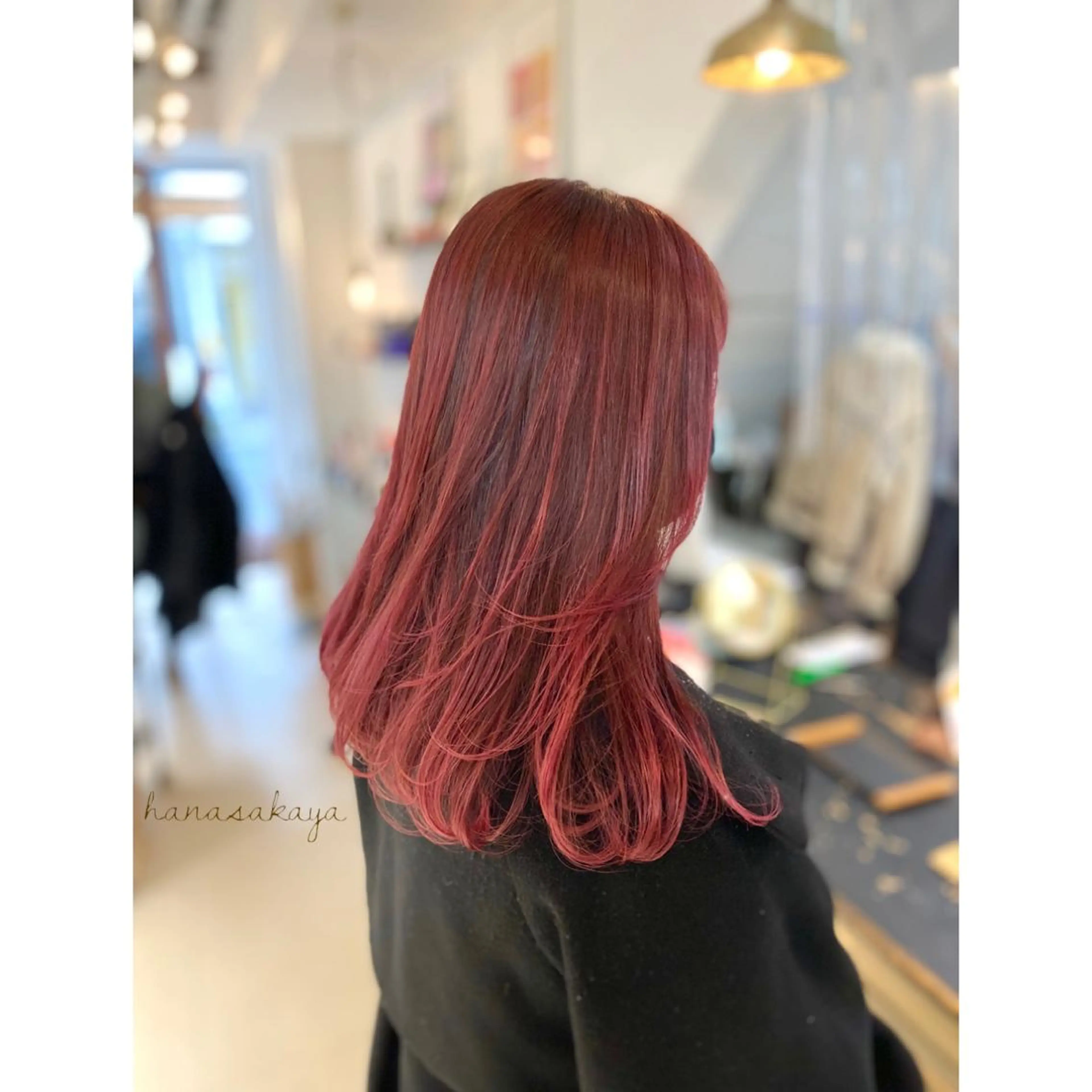 ロング カラー カット ヘアカラー トリートメント 平田 健一のヘアスタイル