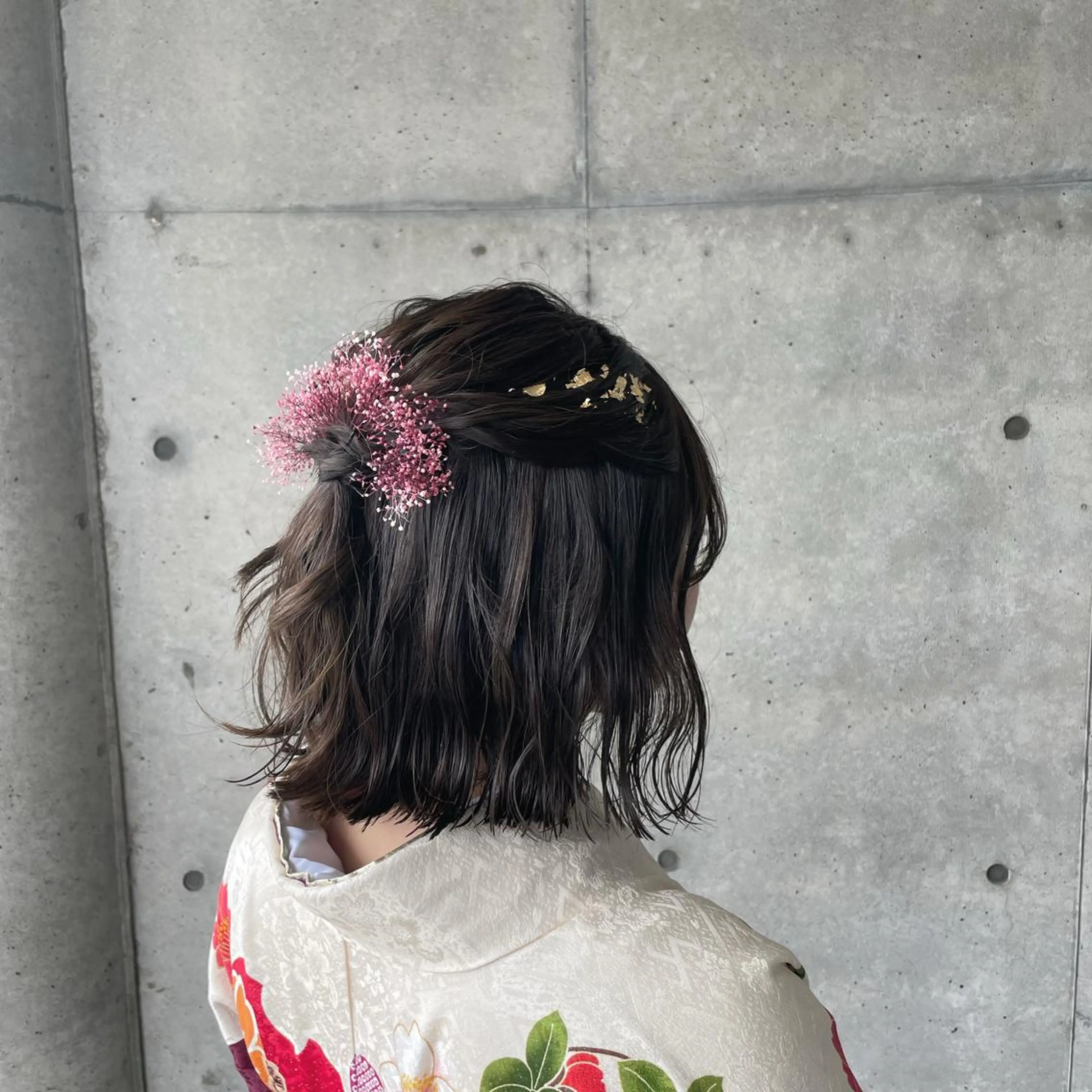 ヘアアレンジ ハーフアップ am eyelash salon所属・am eyelash ❁︎ kasumiのマツエク・マツパデザイン