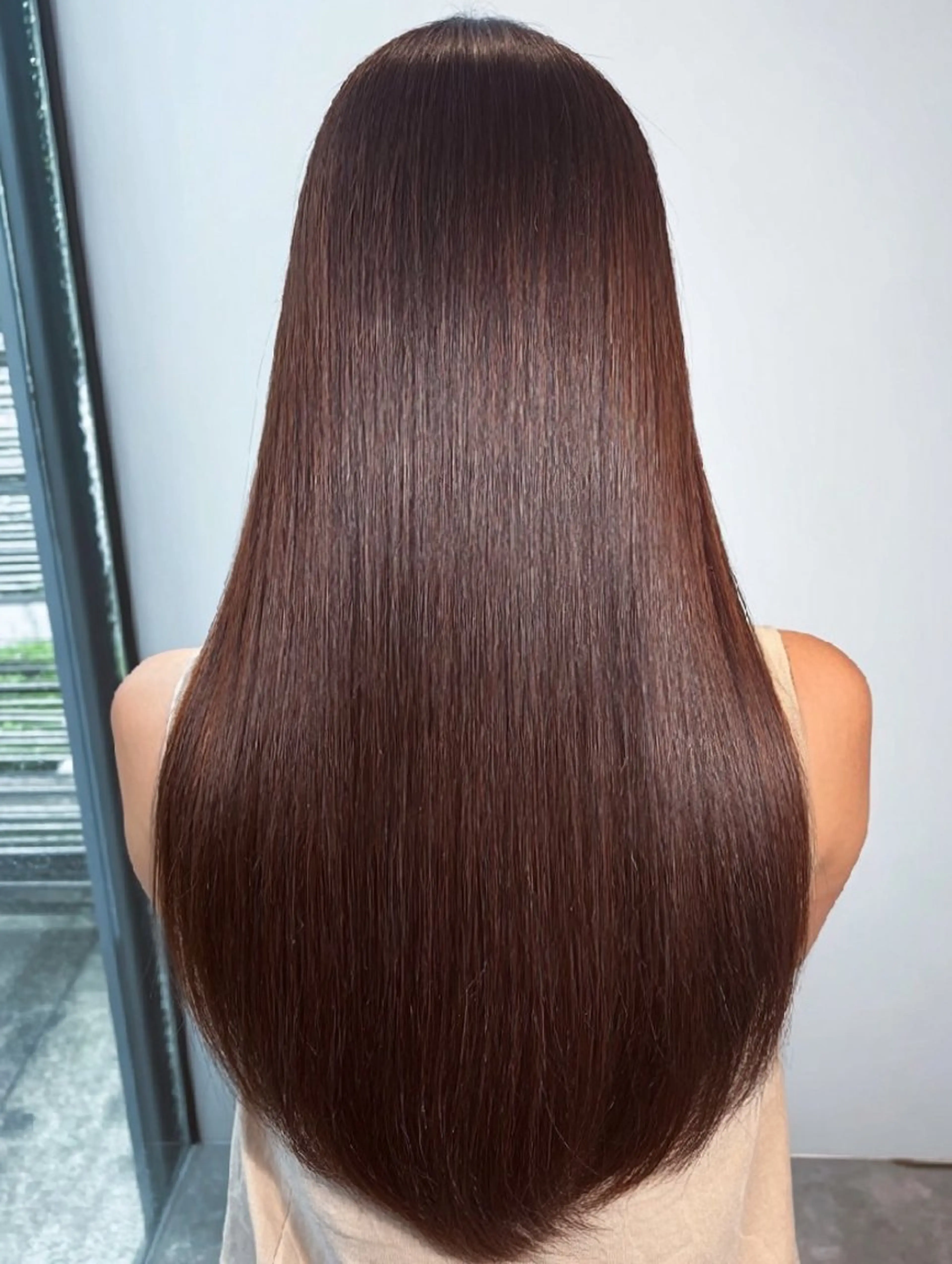 ロング 縮毛矯正 トリートメント 美髪改善・ストレート 🌿エクステ/カンジのヘアスタイル