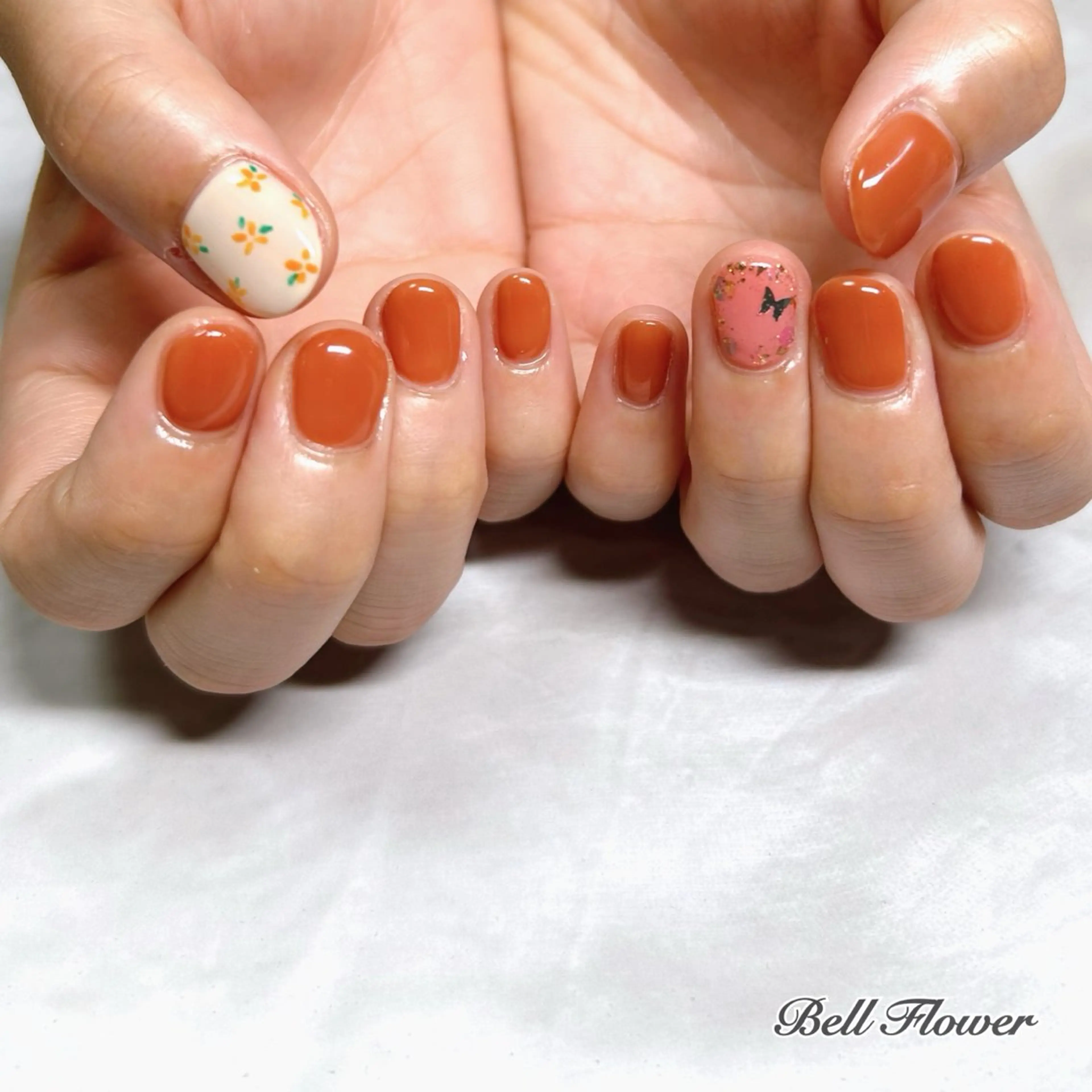 ネイル ハンドネイル Bell Flowerのネイルデザイン