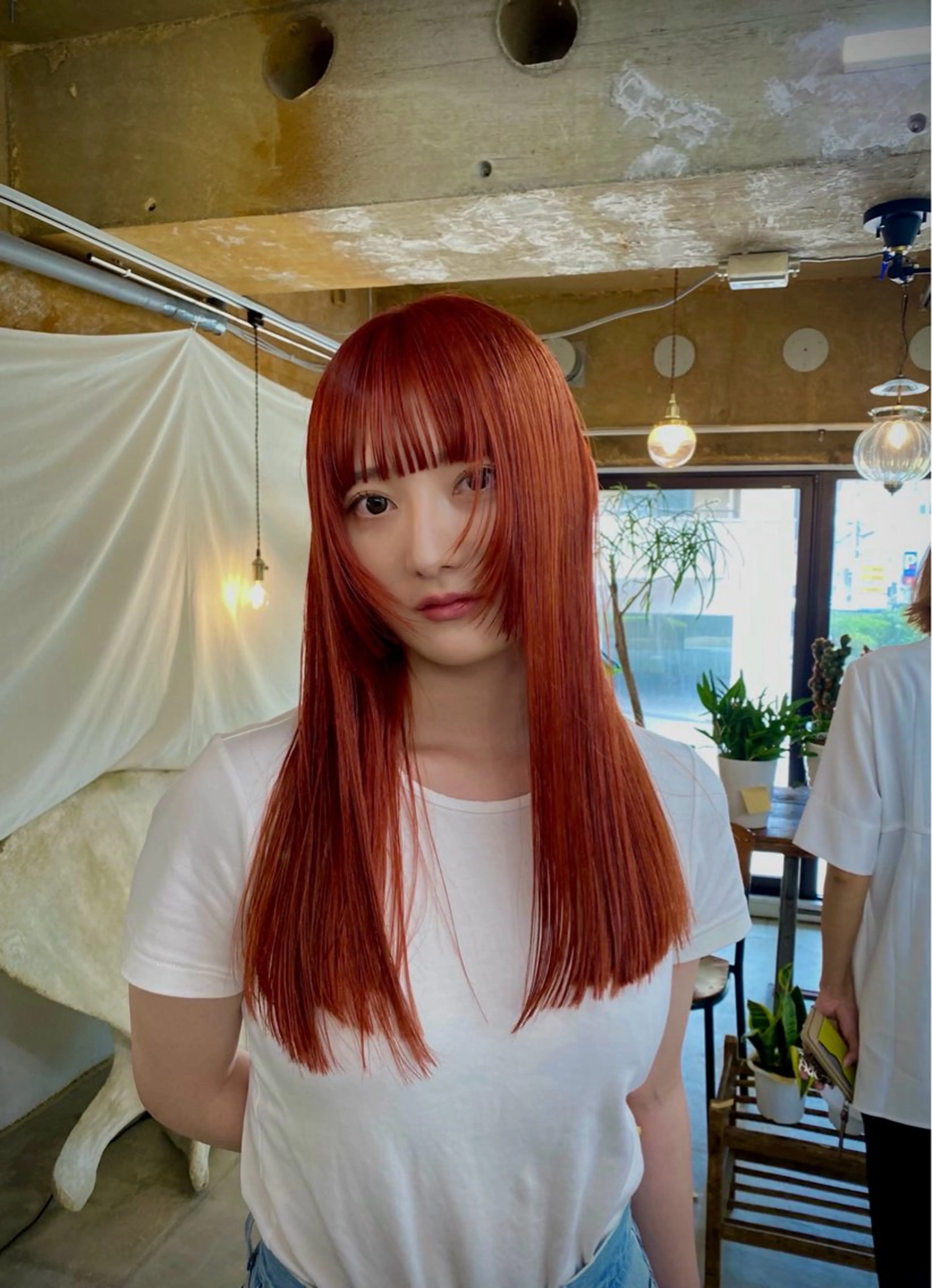 ロング カラー カット ヘアカラー KEI gattacaのヘアスタイル