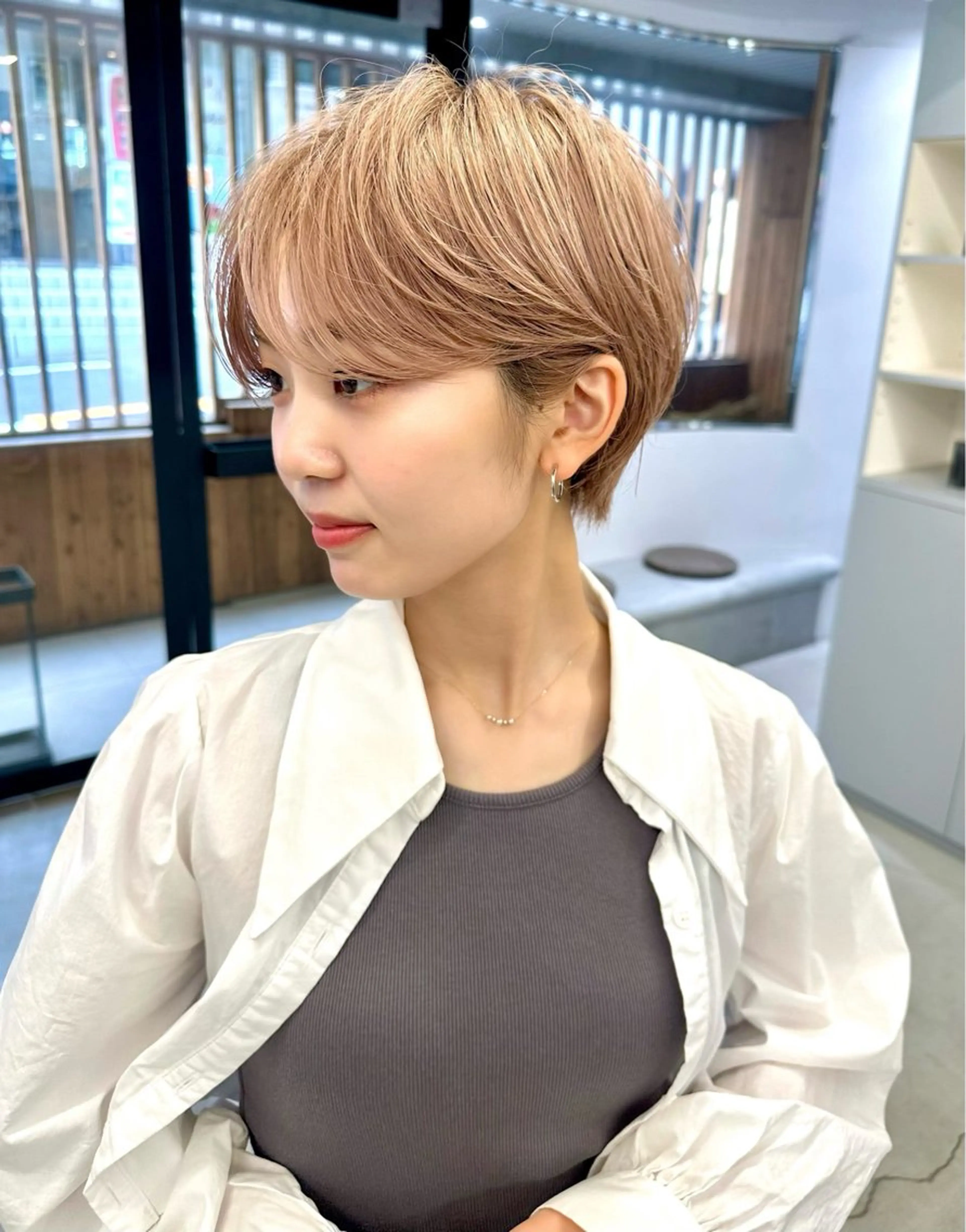 ショート カット 骨格診断で絶対可愛い ✨丸みショート✨凌弥のヘアスタイル