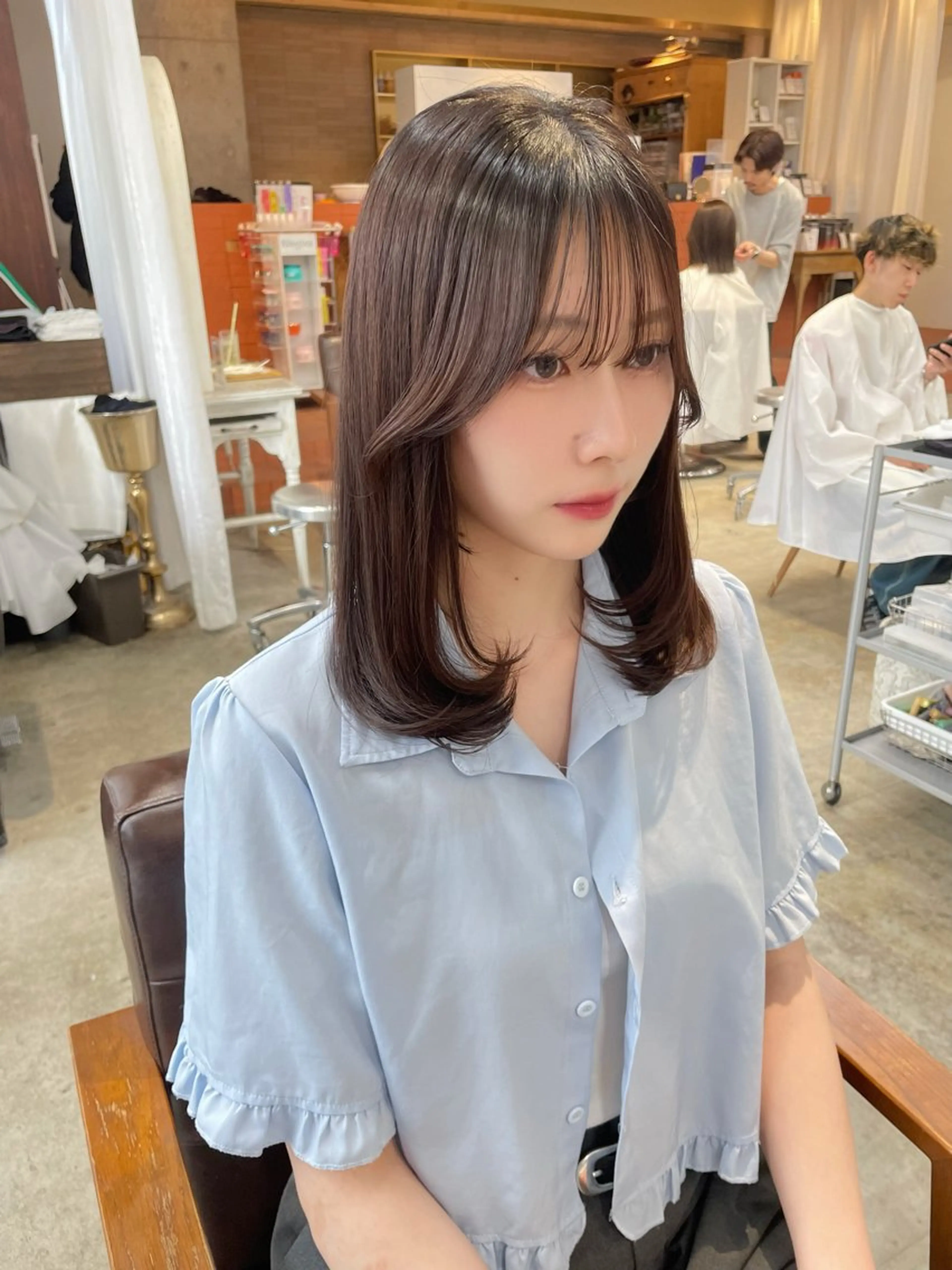 ミディアム カット ショート/レイヤー カット/ミサキ💐のヘアスタイル