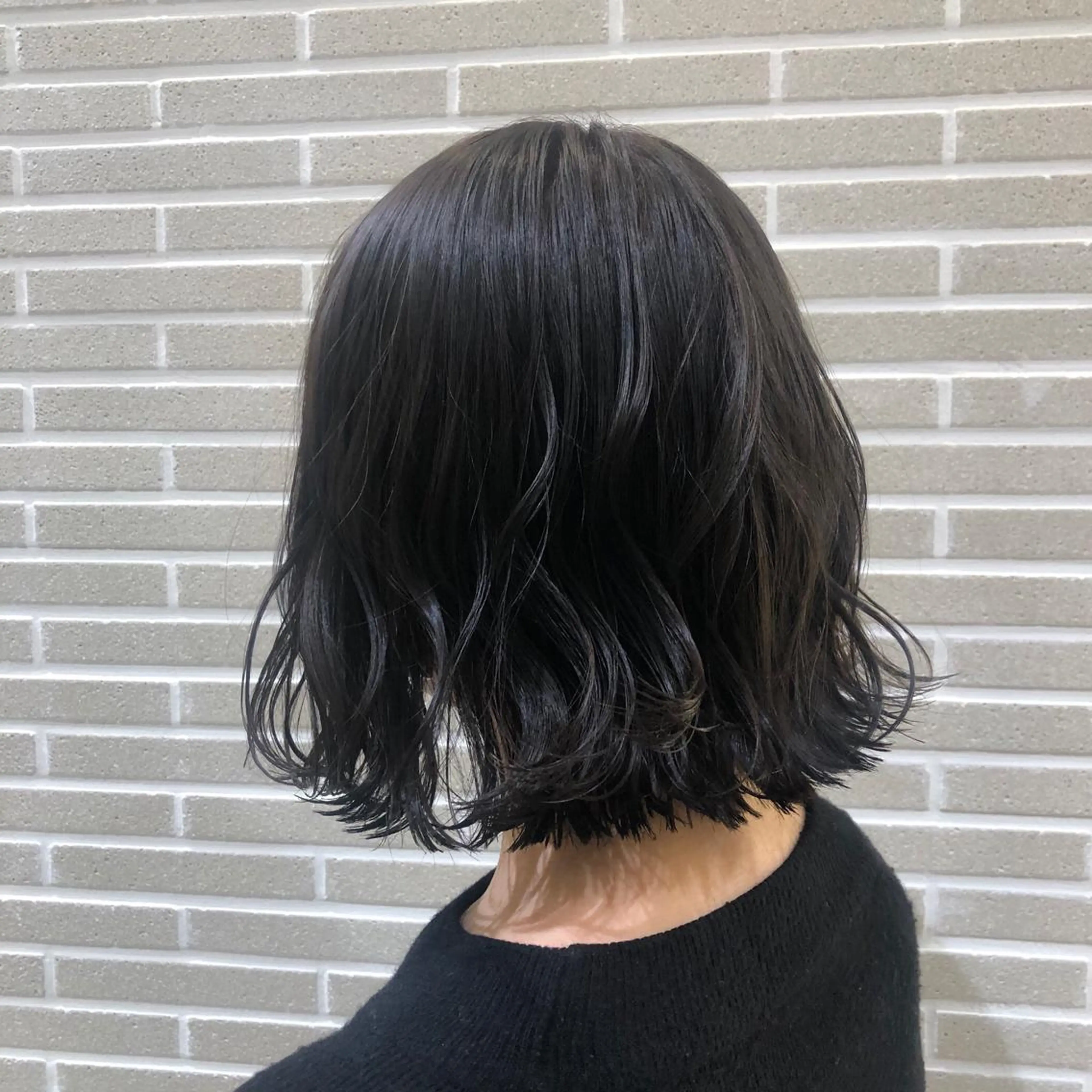 ミディアム カット ヘアカラー トリートメント 植田 菜月のヘアスタイル