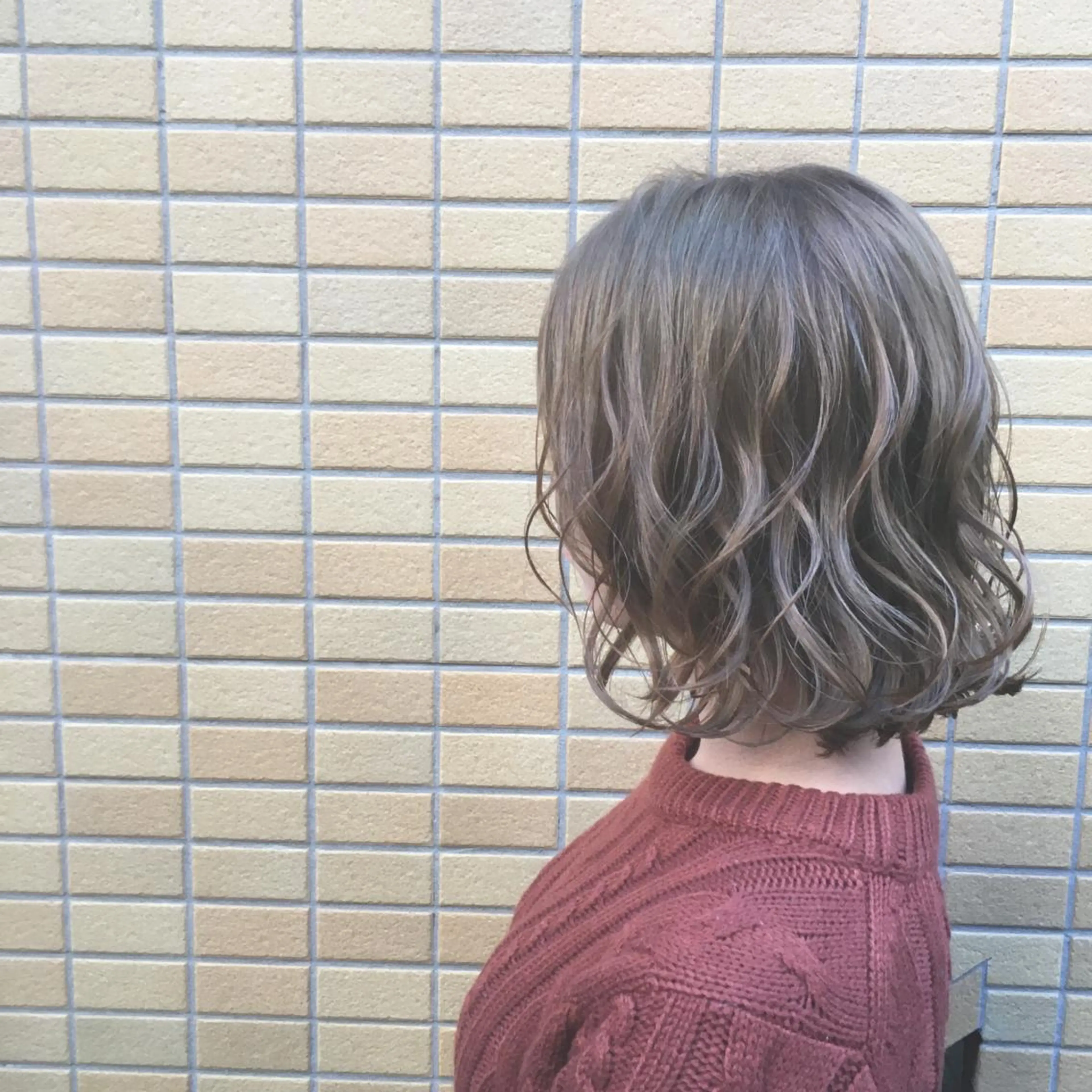 ミディアム カラー カット ヘアカラー トリートメント しのはら まどかのヘアスタイル