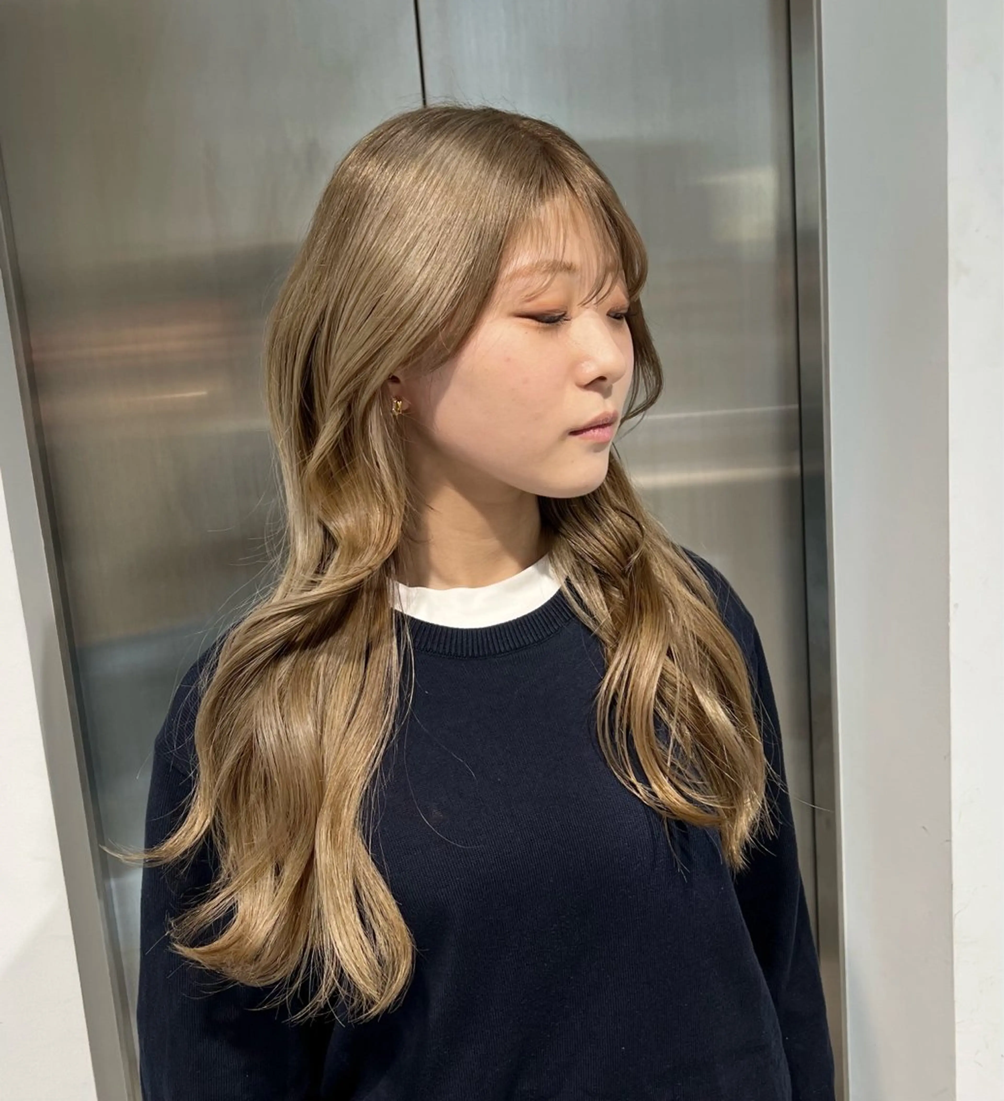 ロング カラー カット ヘアカラー トリートメント 色落ちまで可愛い 透明感🔅KANTAのヘアスタイル
