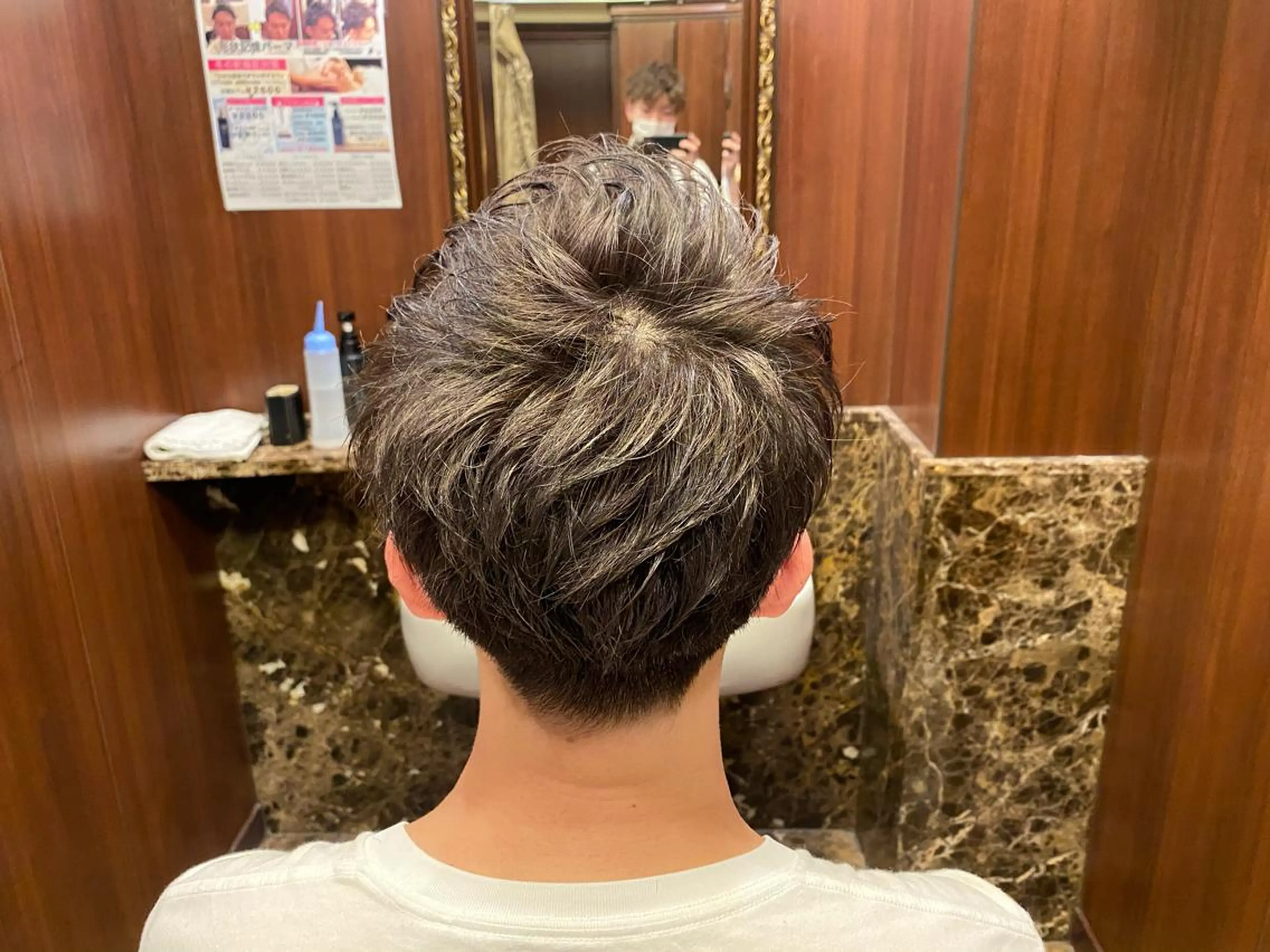 ショート カラー メンズ 浅見 天翔のヘアスタイル