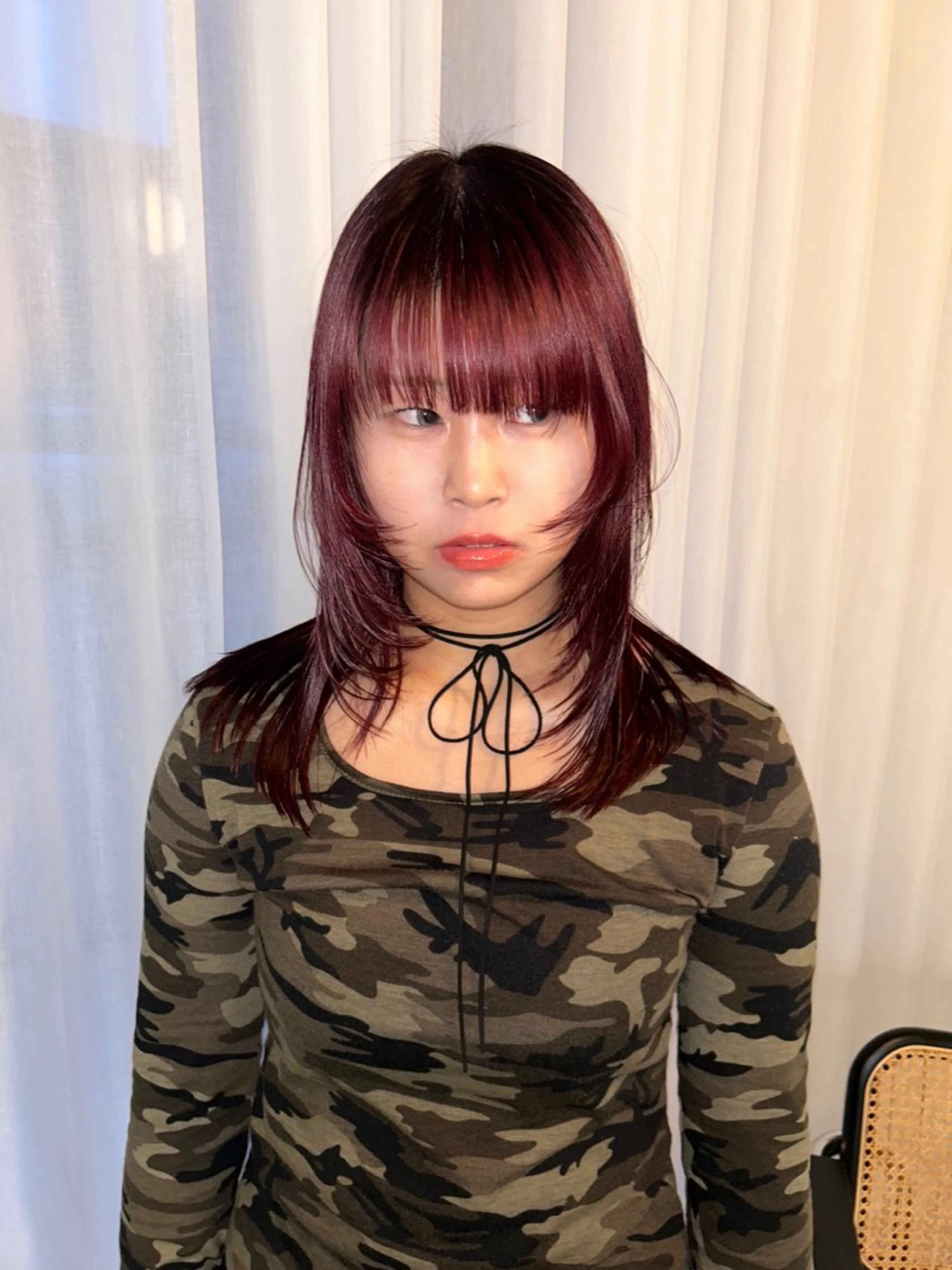 セミロング ヘアカラー Alter所属・layer/透明感 ハイトーン/kanaのヘアスタイル