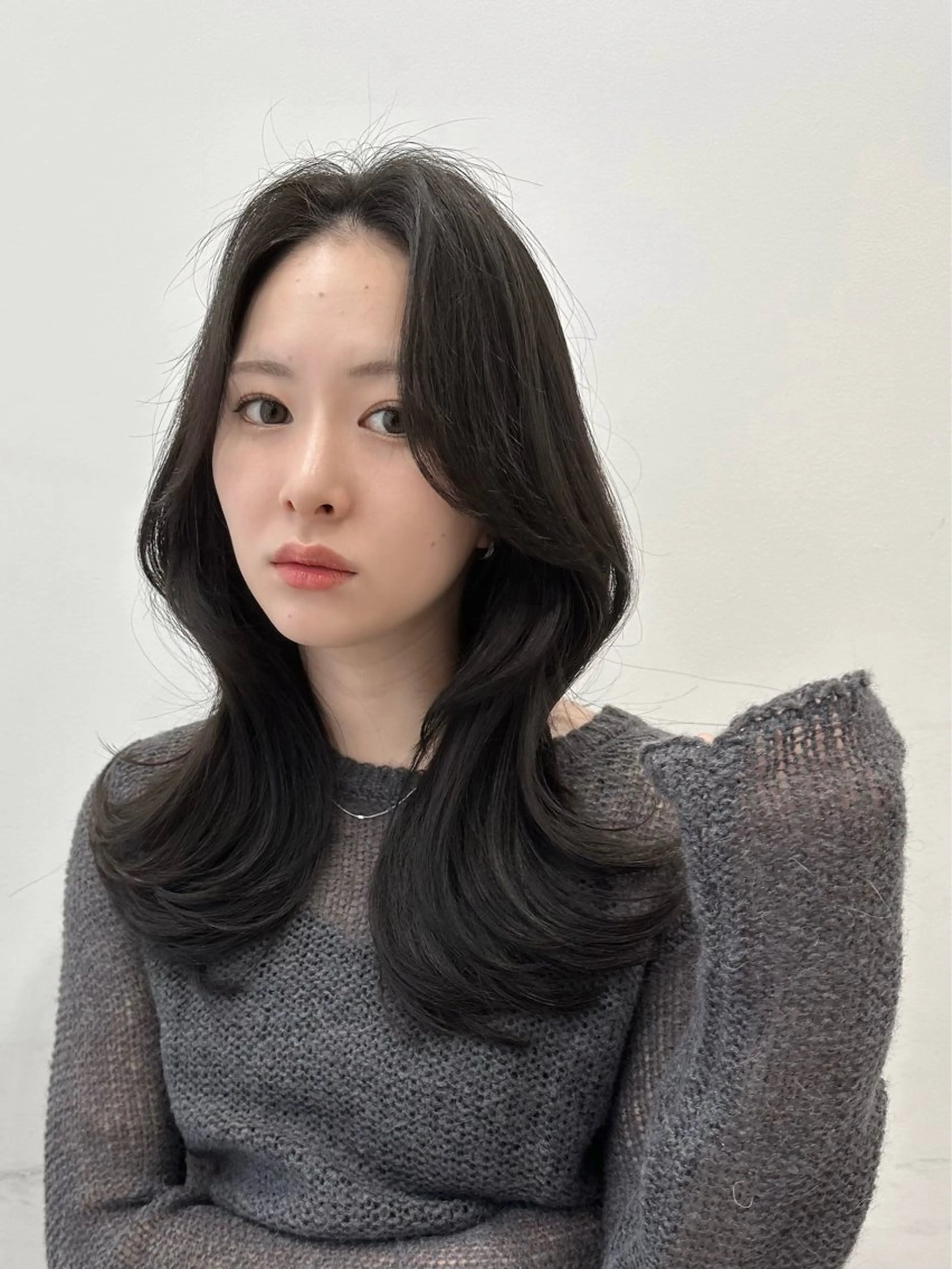 ミディアム カラー レイヤーカット 似合わせカット レイヤー/顔周り /透明感🩶高橋大のヘアスタイル