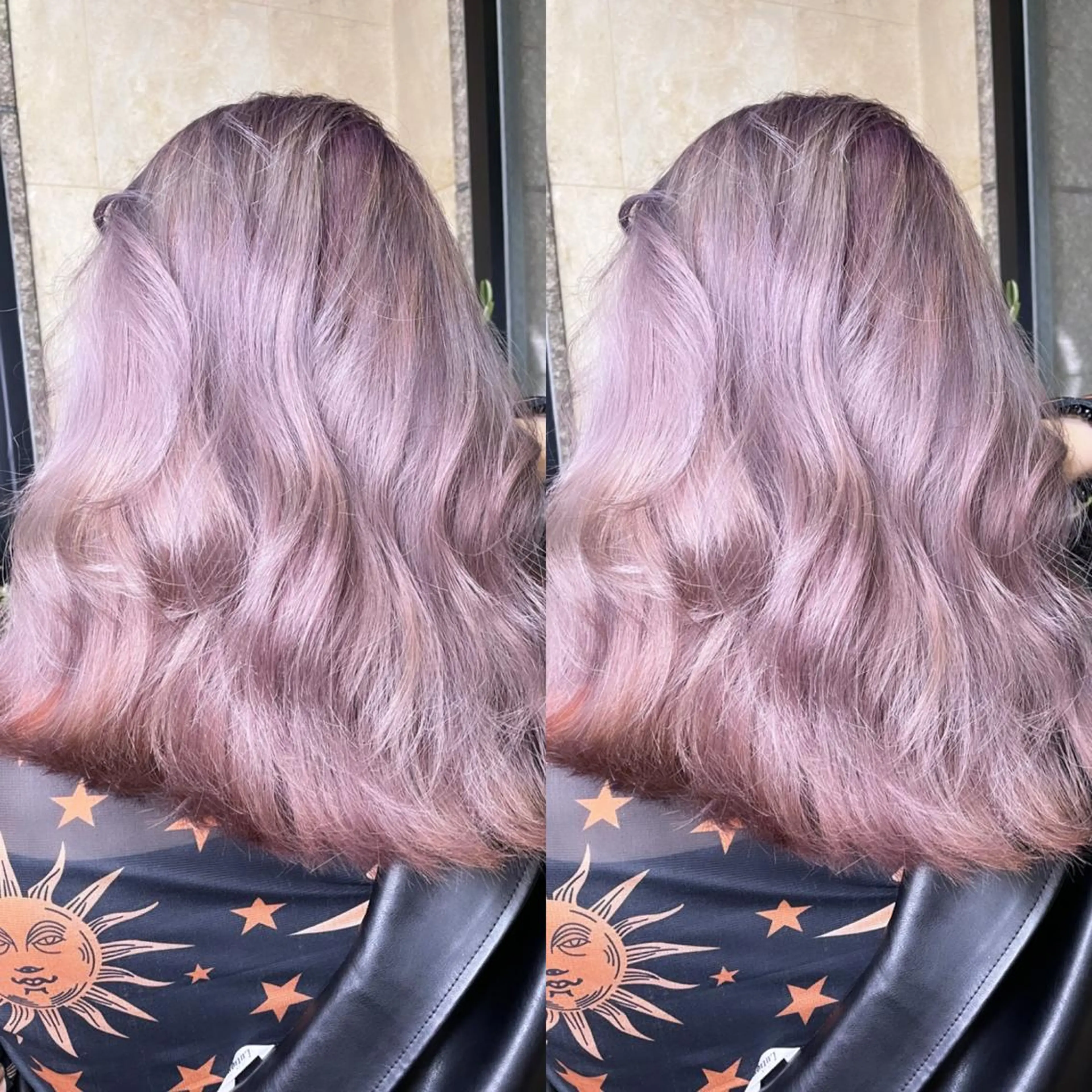 セミロング カラー ブリーチ ハイトーンカラー ヘアカラー トリートメント ヘアセット 色気グレージュ 🤍kosuke🤍のヘアスタイル