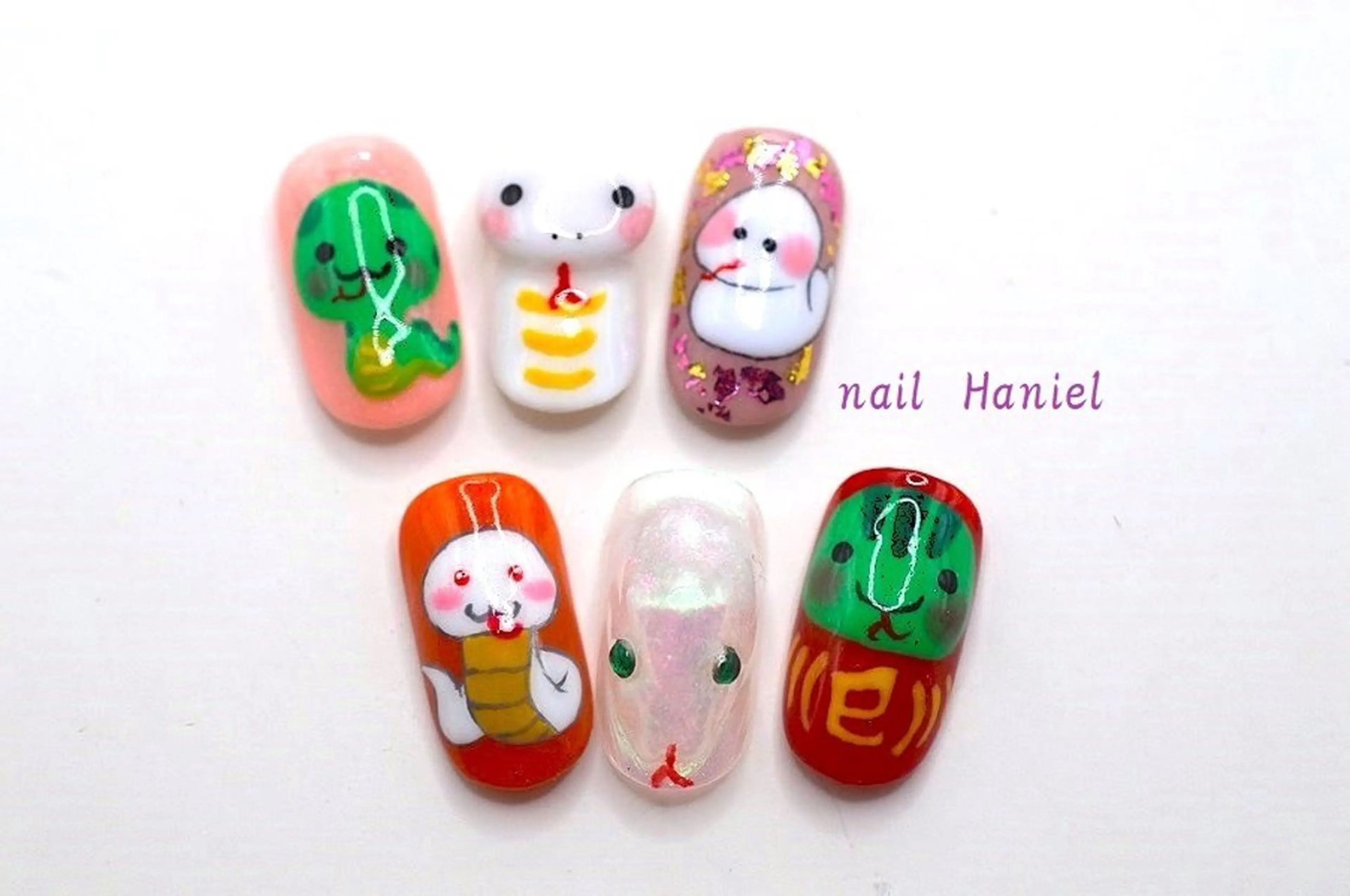 ネイル アートネイル ジェルネイル 韓国ネイル パラジェル ハンドネイル nail Haniel所属・半蔵門サロンハニエル 魅神 ちよのネイルデザイン