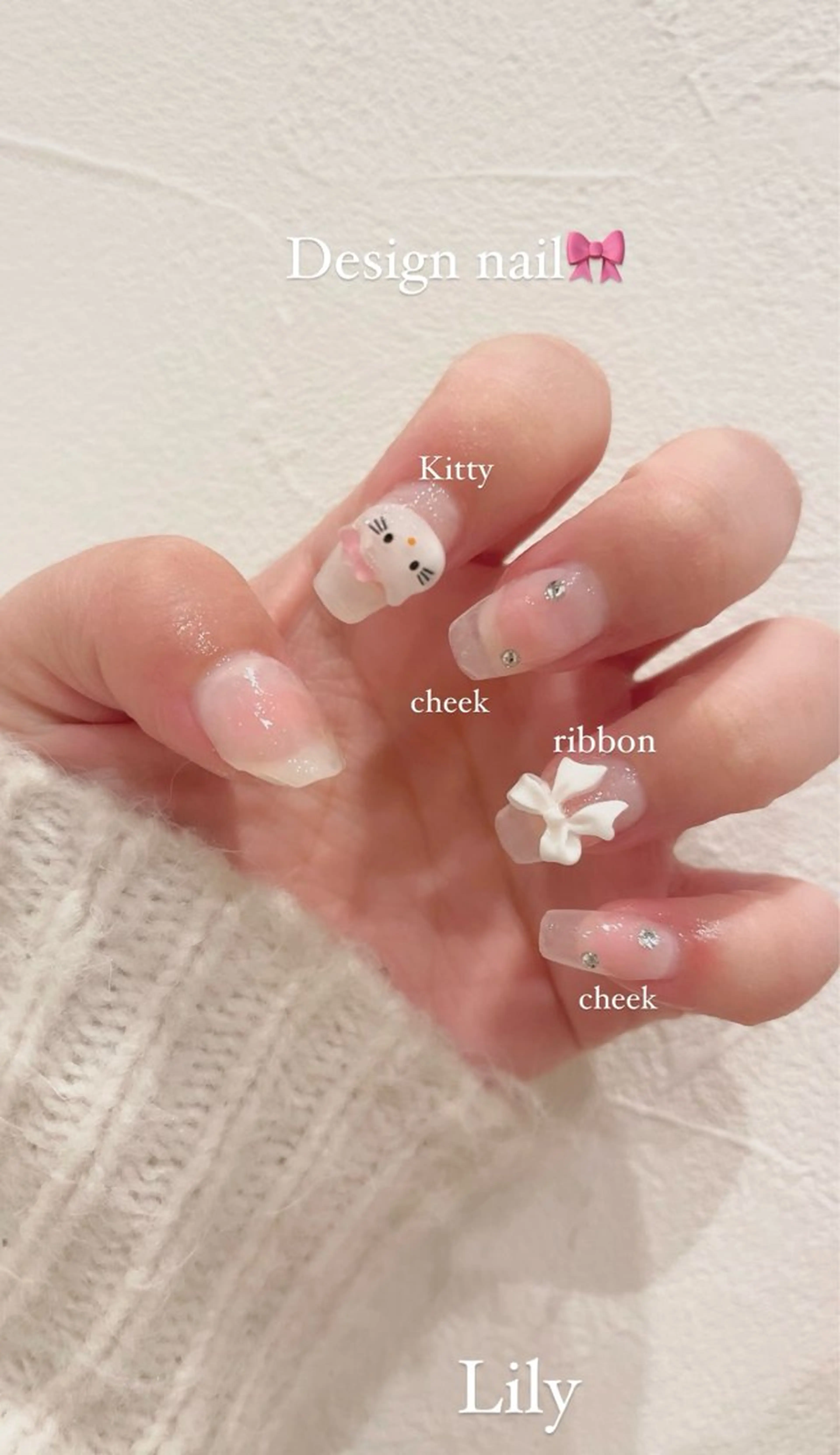 ネイル 韓国ネイル ワンホンネイル Lily所属・坪山 美優のネイルデザイン