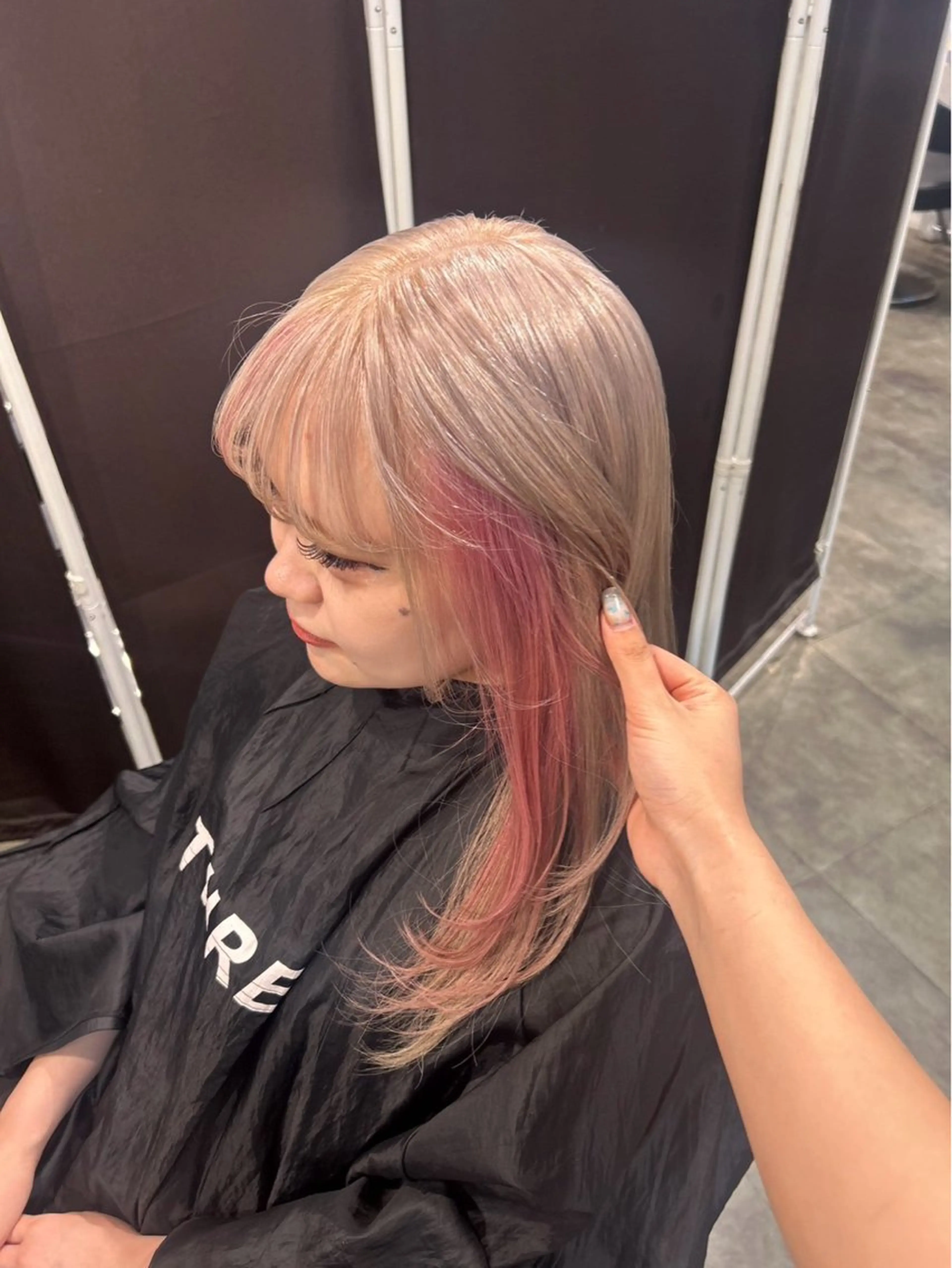 ロング カラー ヘアカラー ハイトーンブロンド 横浜💞ミオのヘアスタイル