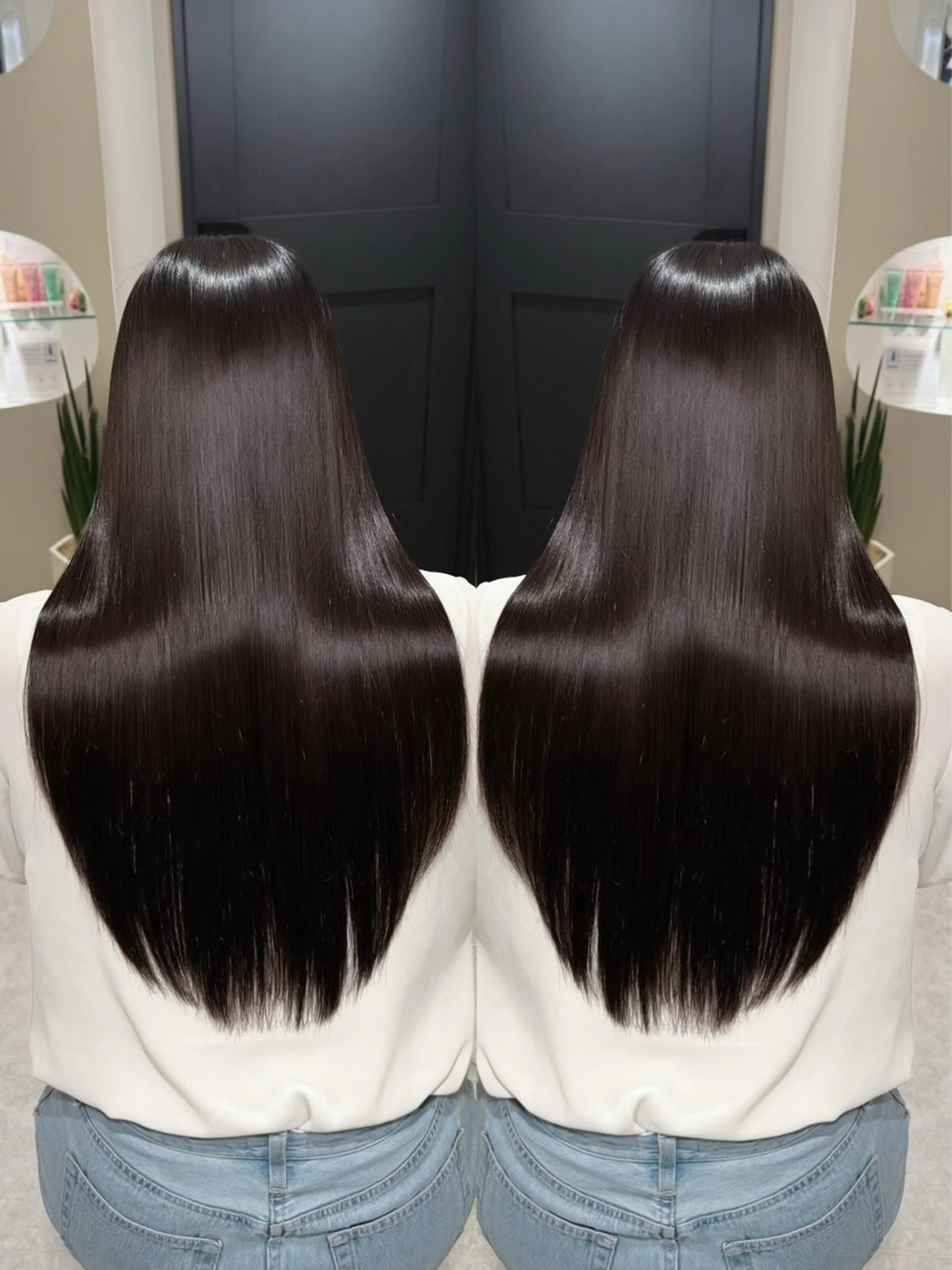 ロング カラー カット 縮毛矯正 トリートメント Bonheur銀座 🐰✨️タナカミサのヘアスタイル