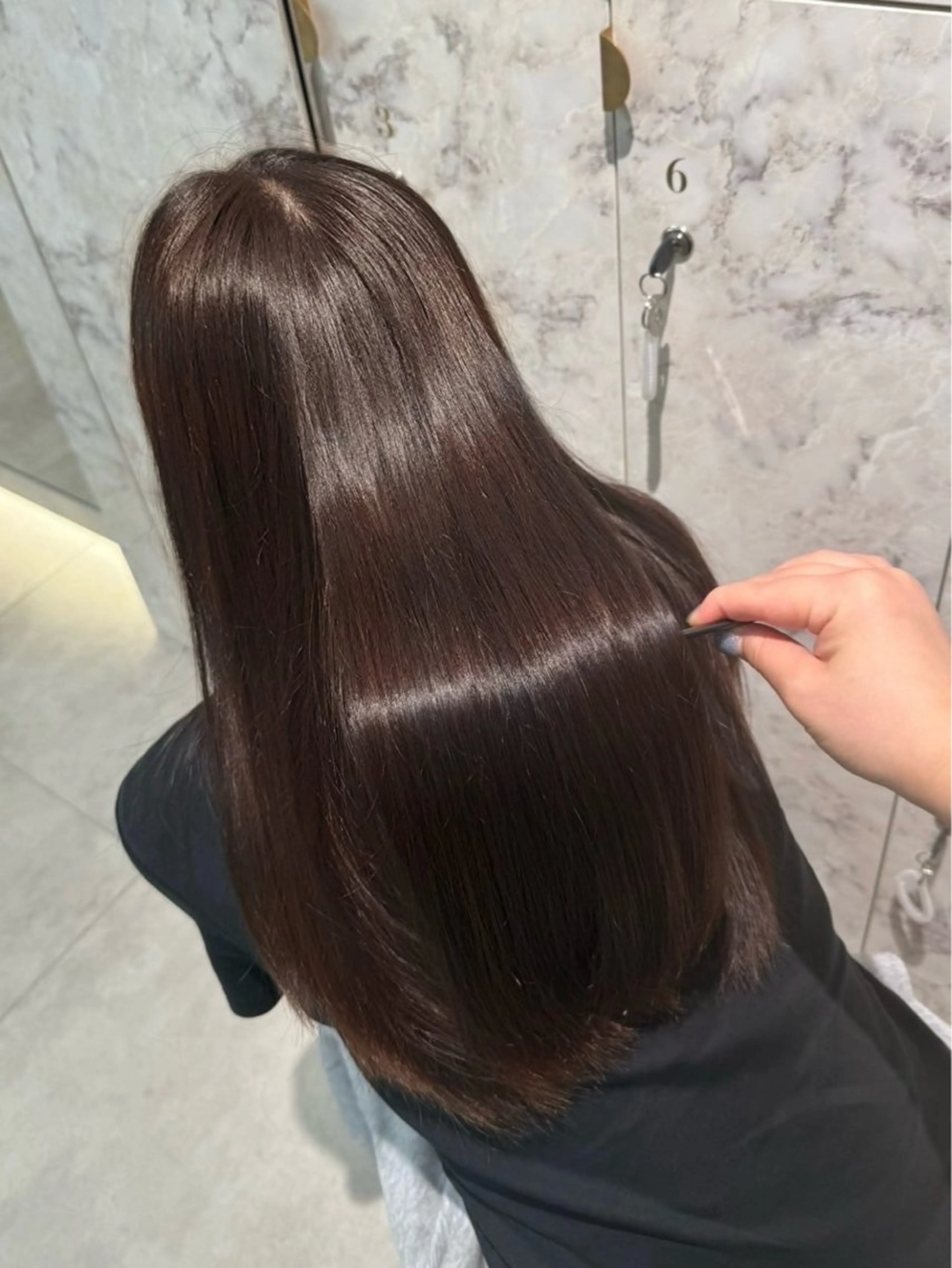 ロング カラー ヘアカラー Qin shaire salon 原宿店所属・髪質改善/透明感カラ ー/Atsukoのヘアスタイル