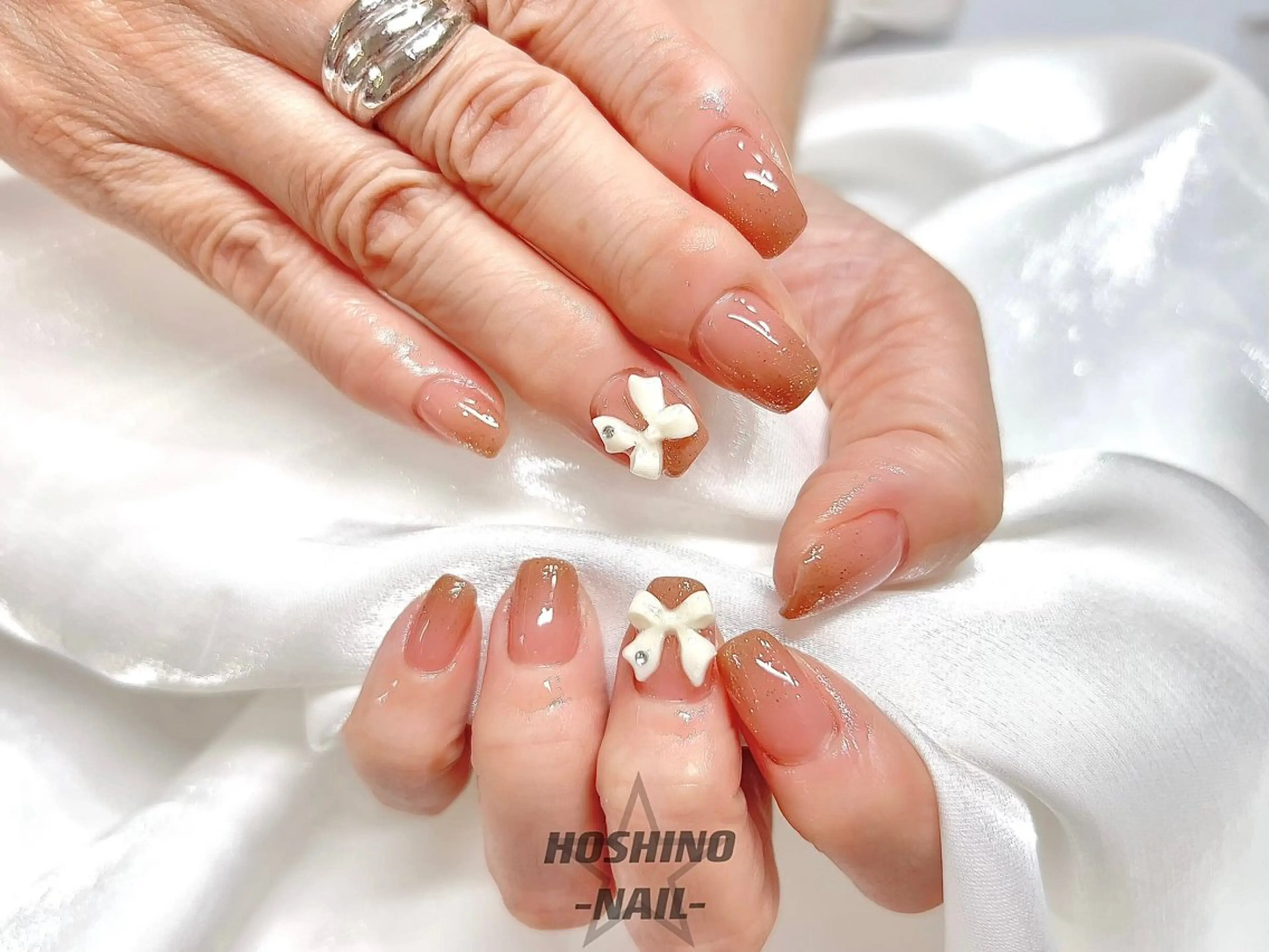 ネイル リボン ★HOSHINO NAIL★ナナミのネイルデザイン