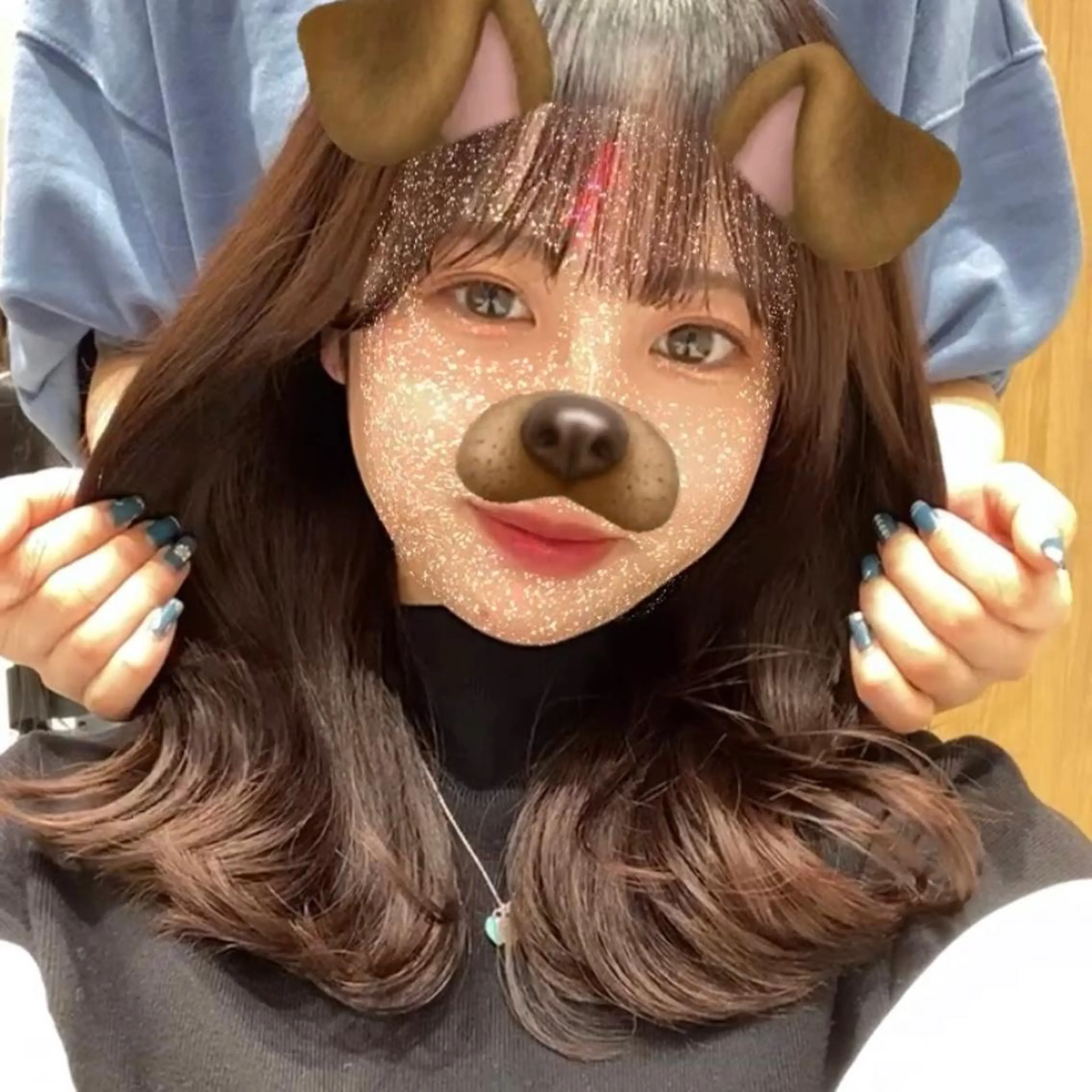 ミディアム カラー パーマ 小野寺瑞希 /最小顔カットのヘアスタイル