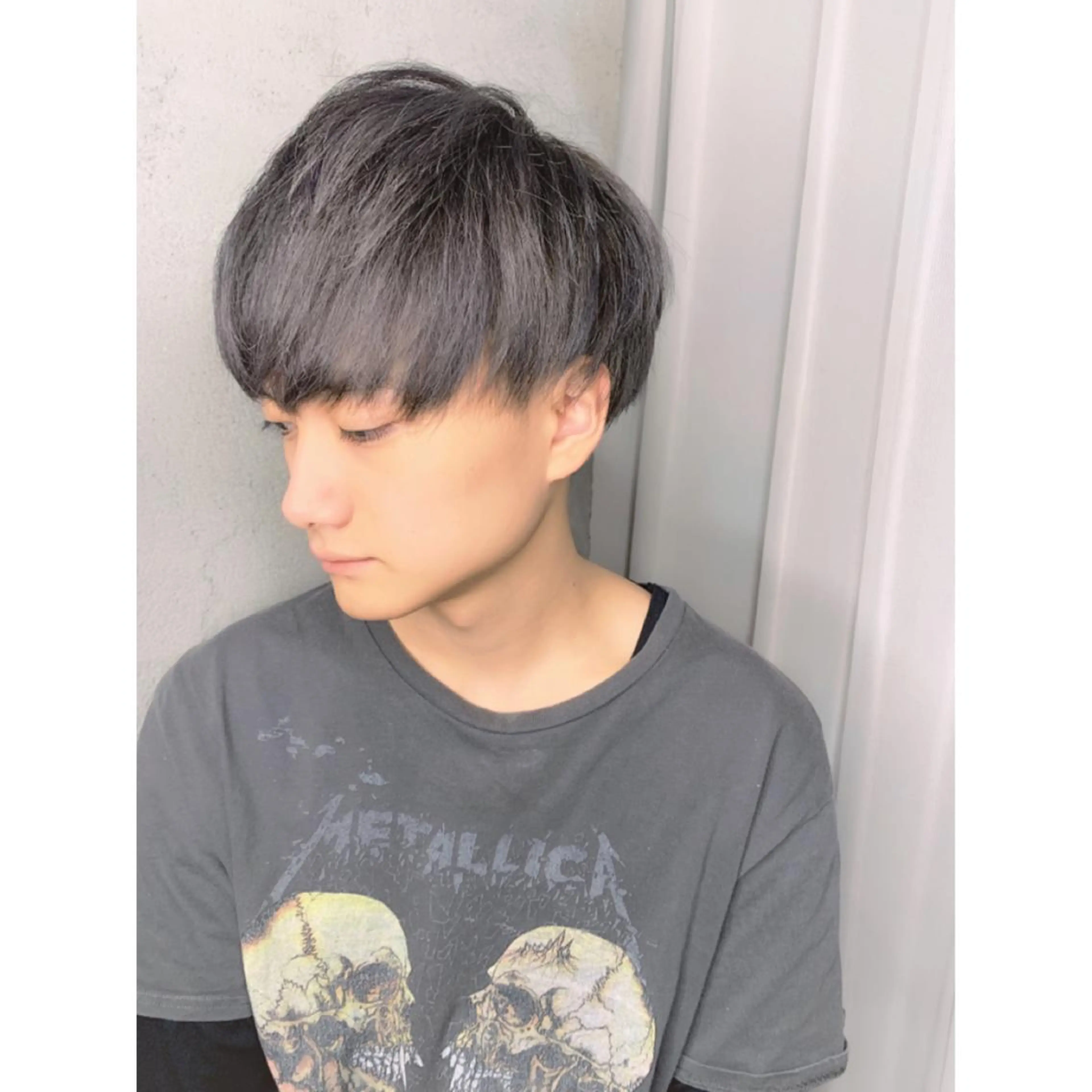 ショート カラー メンズ アッシュ EMANON天神所属・Hitomi Ezakiのヘアスタイル