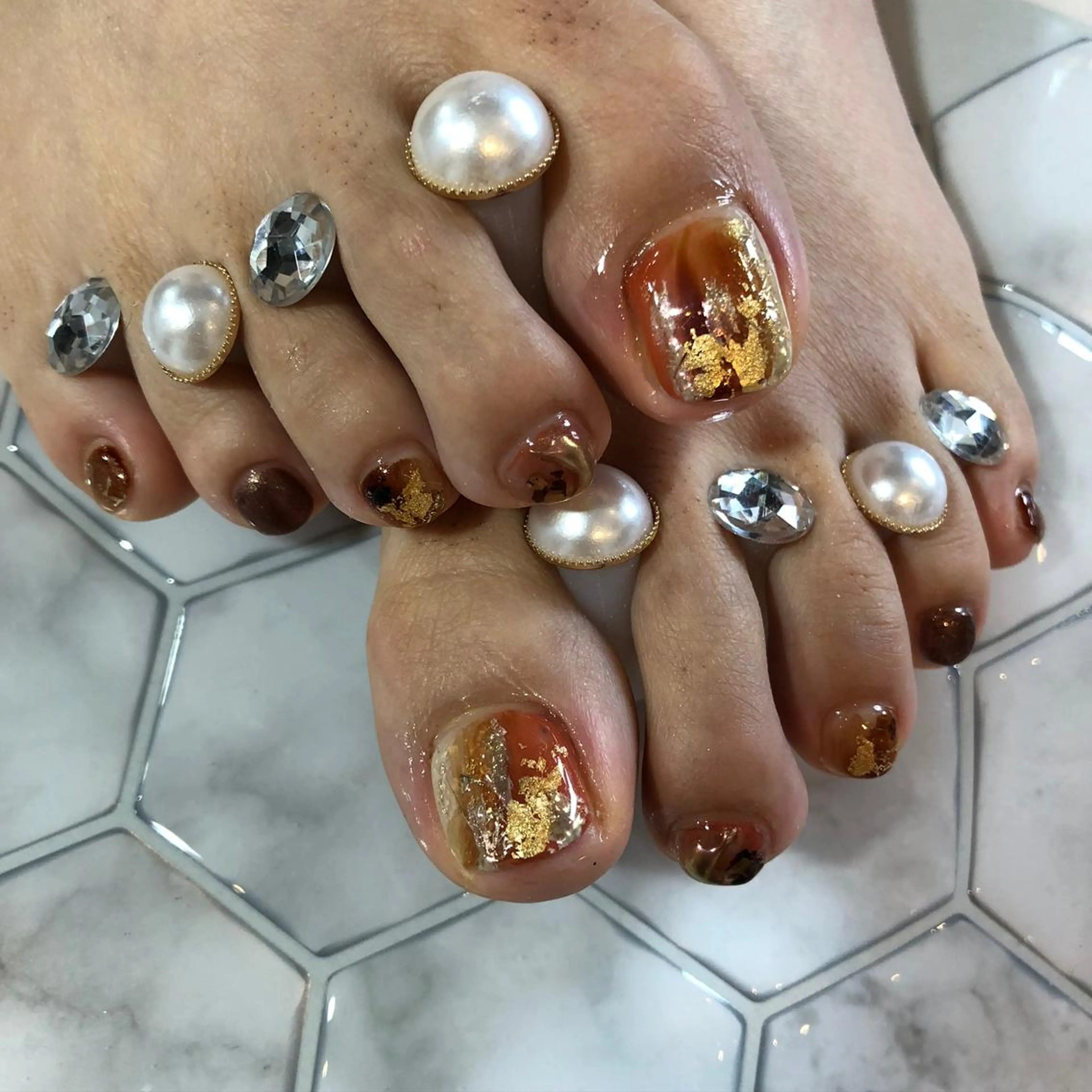 ネイル フットネイル Risa　/ EARTH小山のネイルデザイン