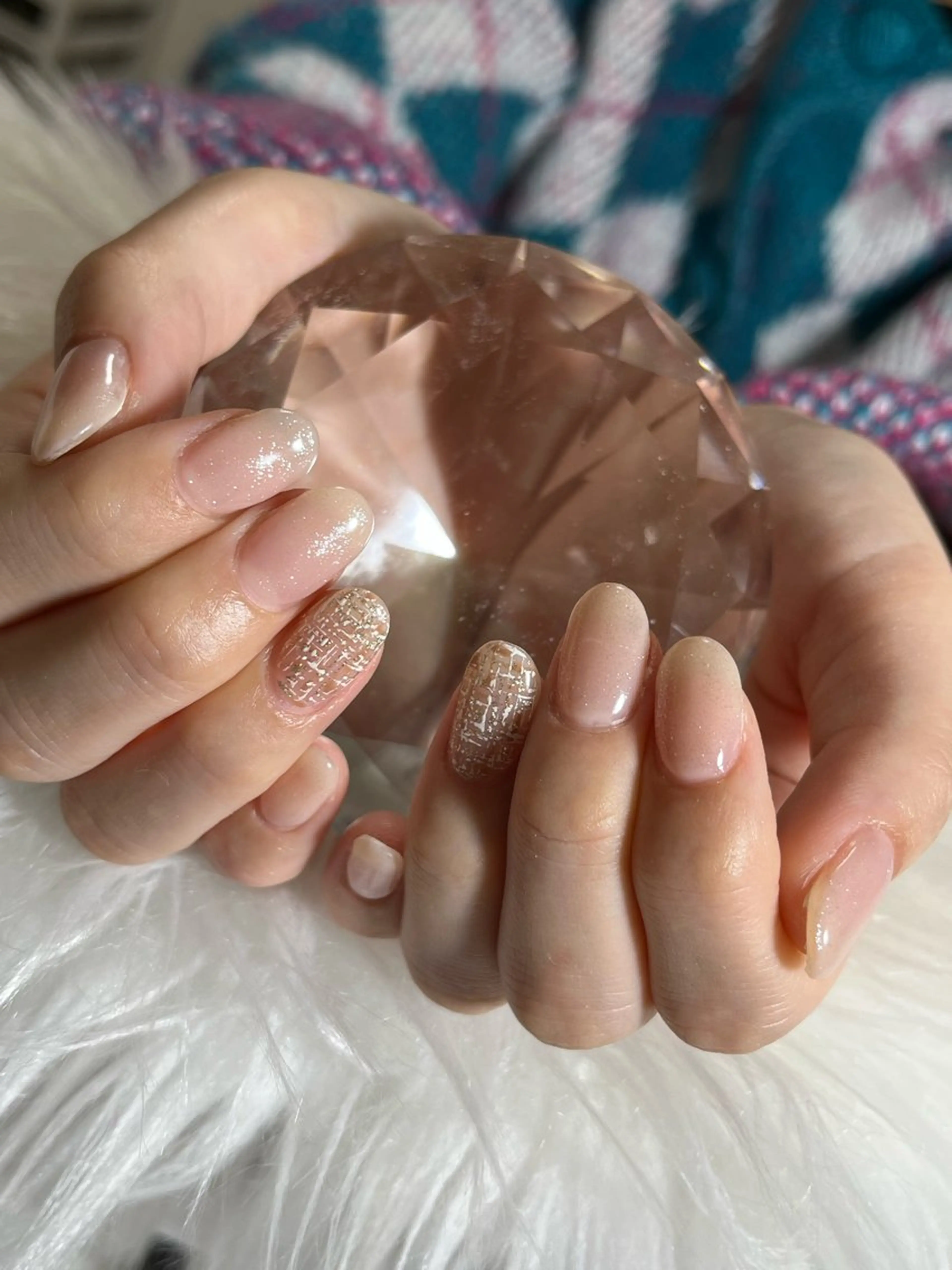 ネイル アートネイル ツイードネイル renard所属・nailsalon Renard.kのネイルデザイン