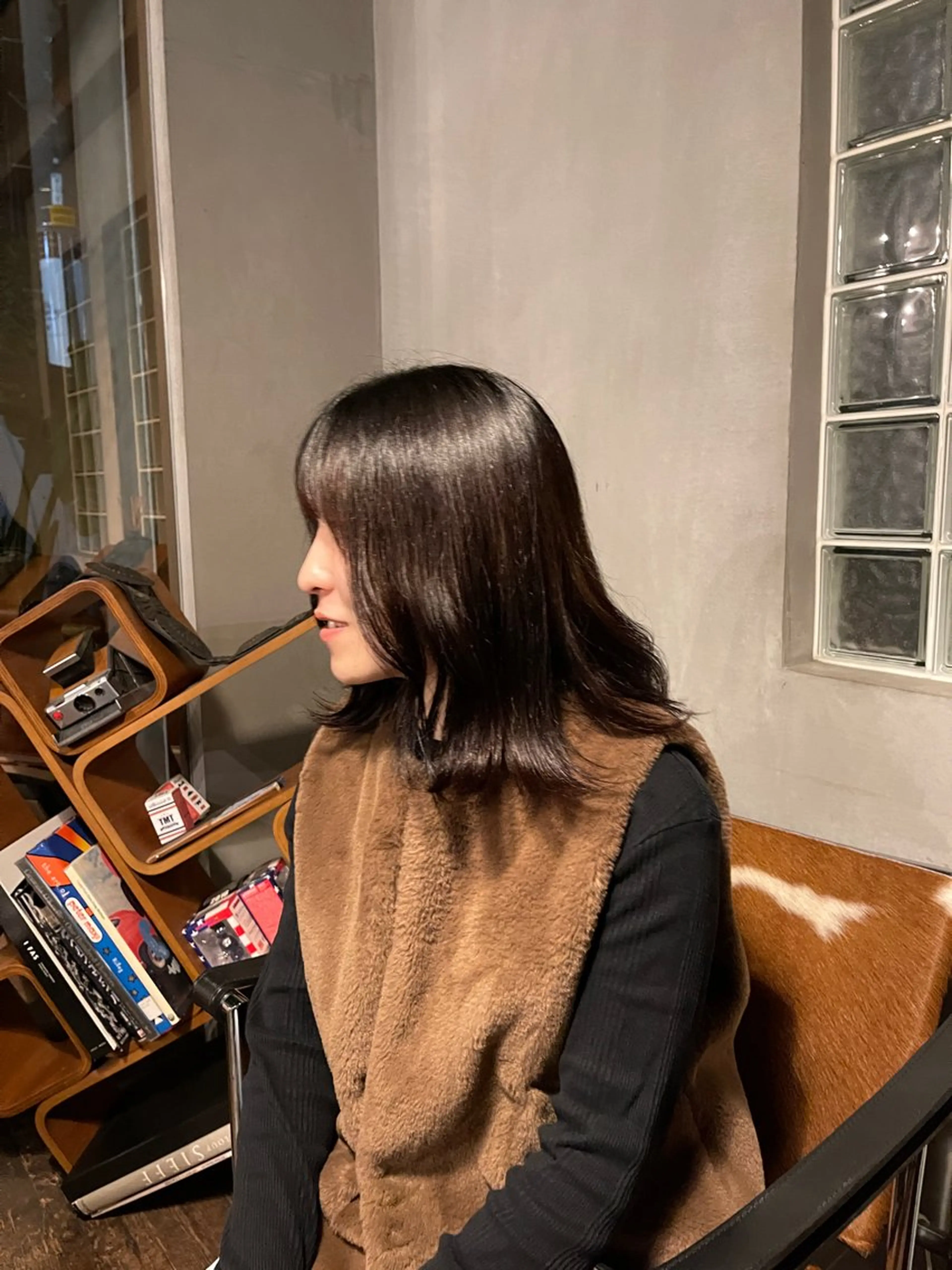 ミディアム カラー BLESS所属・sawahata mariaのヘアスタイル