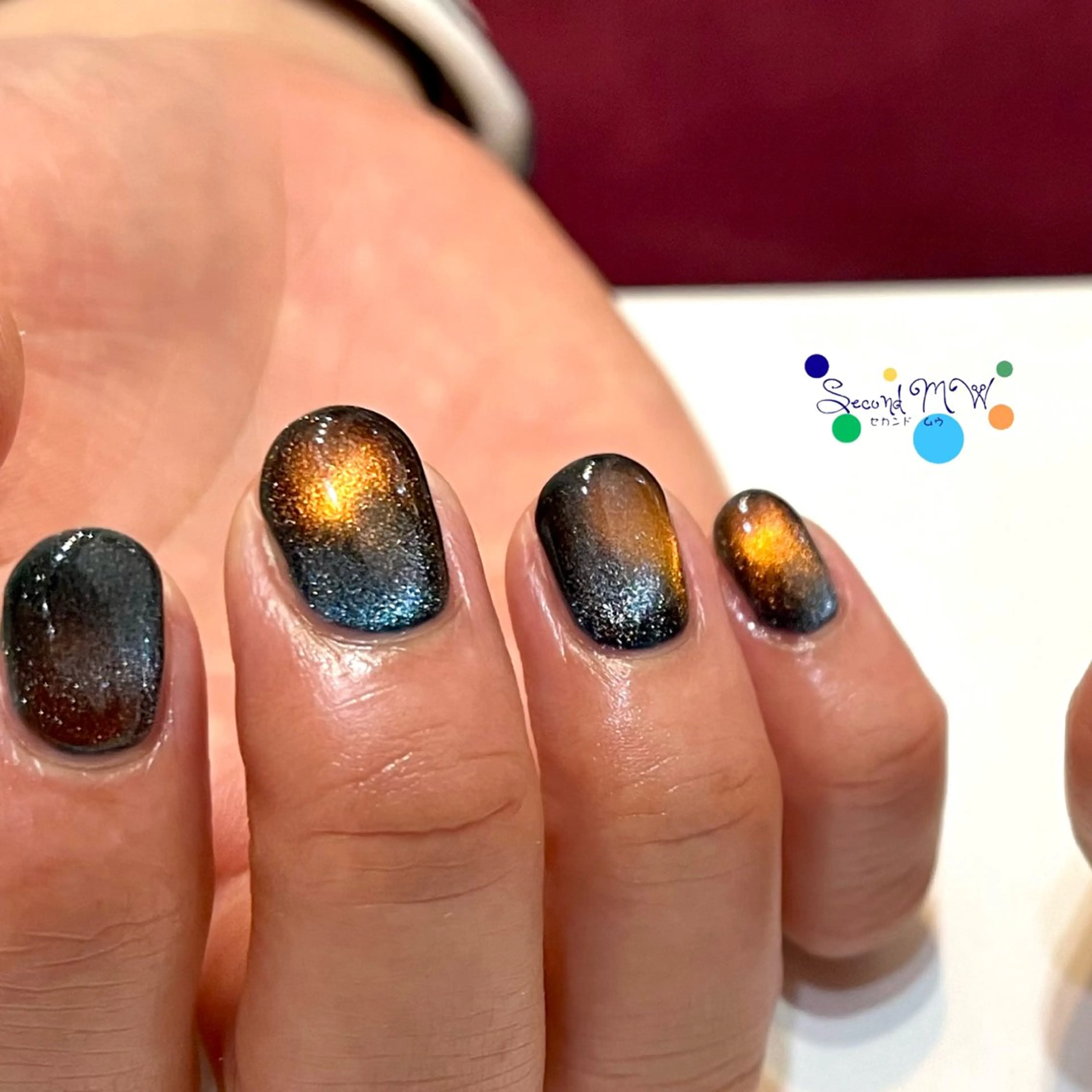 ネイル マグネットネイル ハンドネイル Second   MW所属・似合わせカラー💜 Kawatsureのネイルデザイン