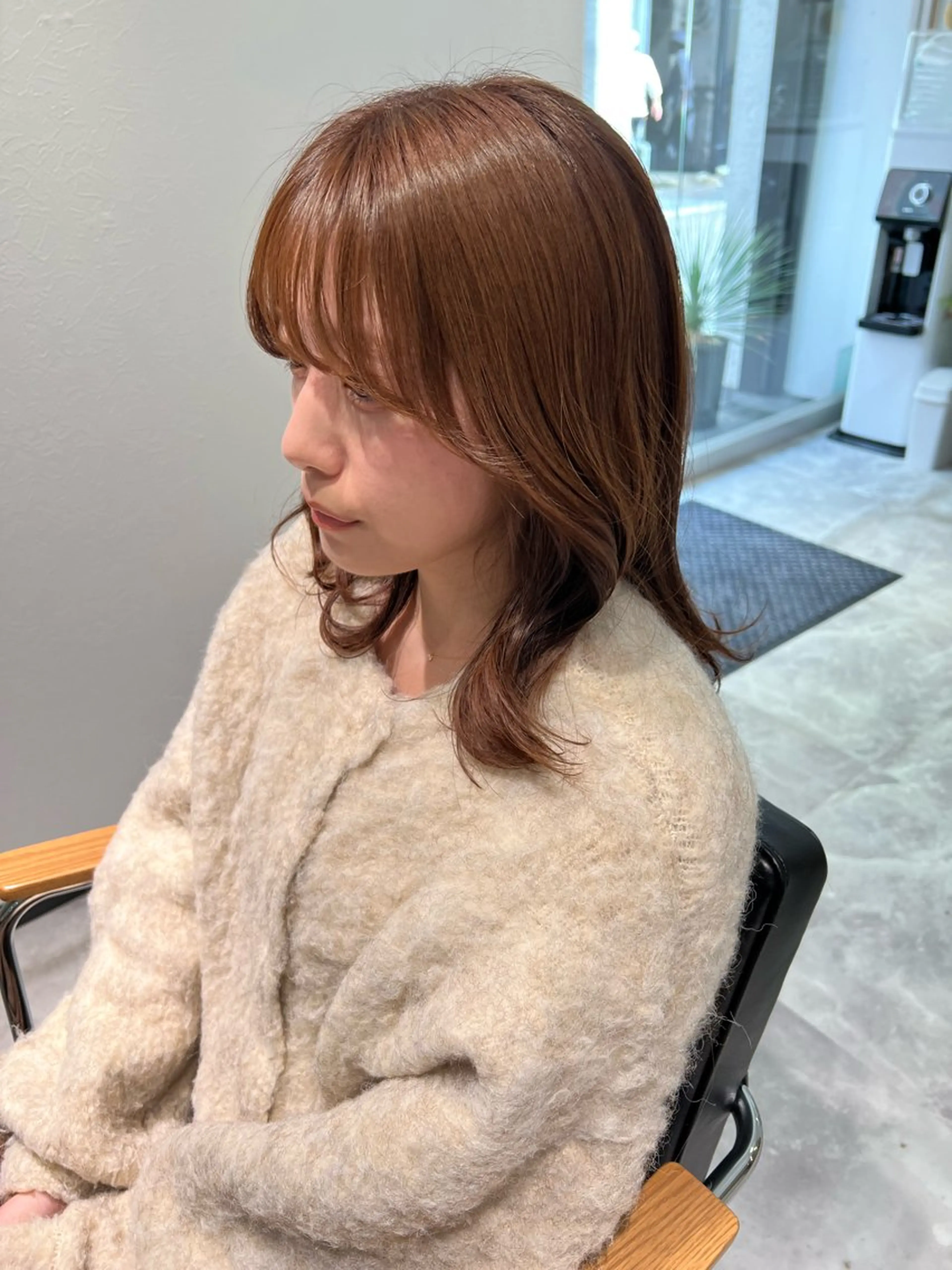 ミディアム カラー ヘアアレンジ 顔周りカット 「sumi」Hair Design所属・「sumi」 AMIのヘアスタイル