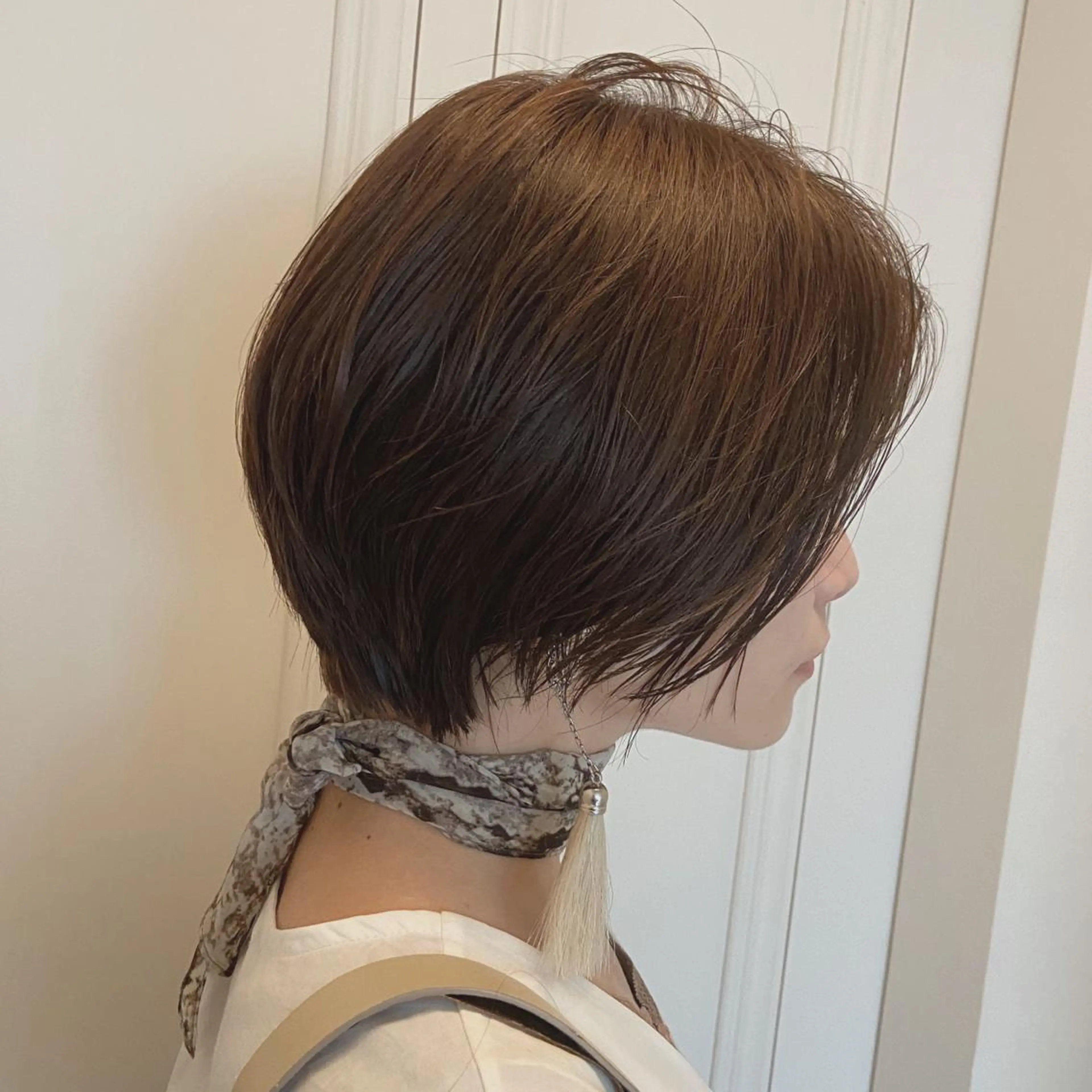 ショート ショートヘア 峯 志帆のヘアスタイル