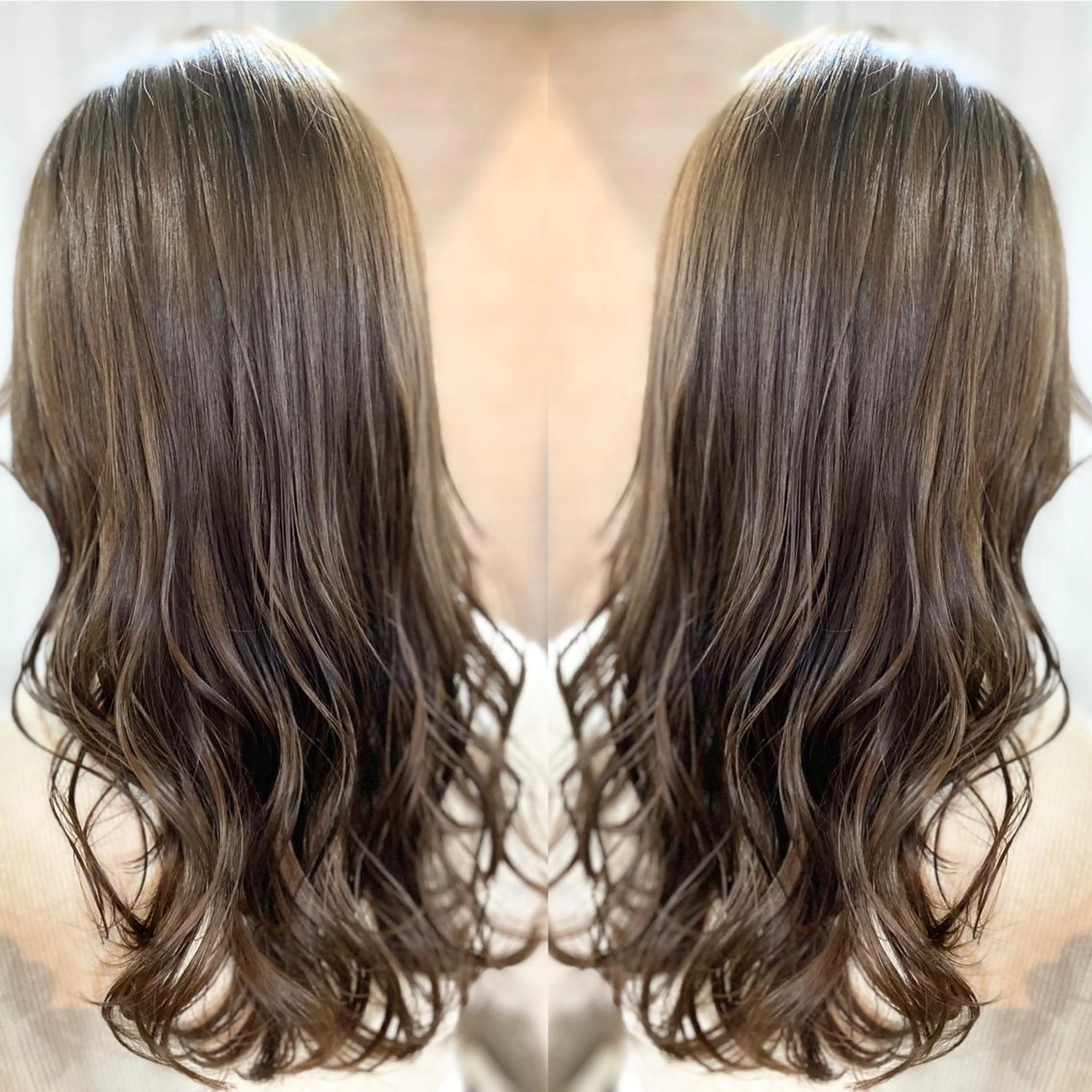 ロング カラー パーマ ヘアアレンジ アッシュ バレイヤージュ ベージュカラー ブリーチ 透明感カラー RecheRche【池袋】所属・👑指名率No.1 👑坂口飛翔のヘアスタイル