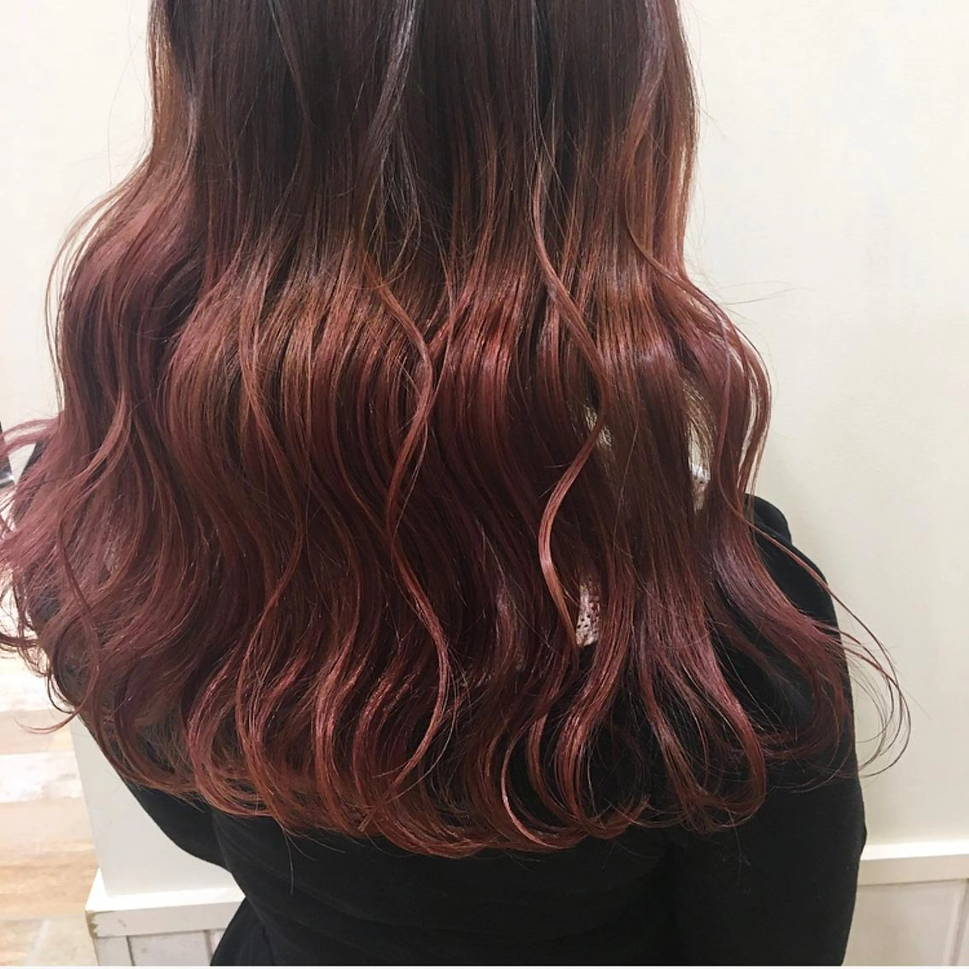ロング カット ヘアカラー トリートメント 艶カラー/韓国風ヘア 💎shioneのヘアスタイル