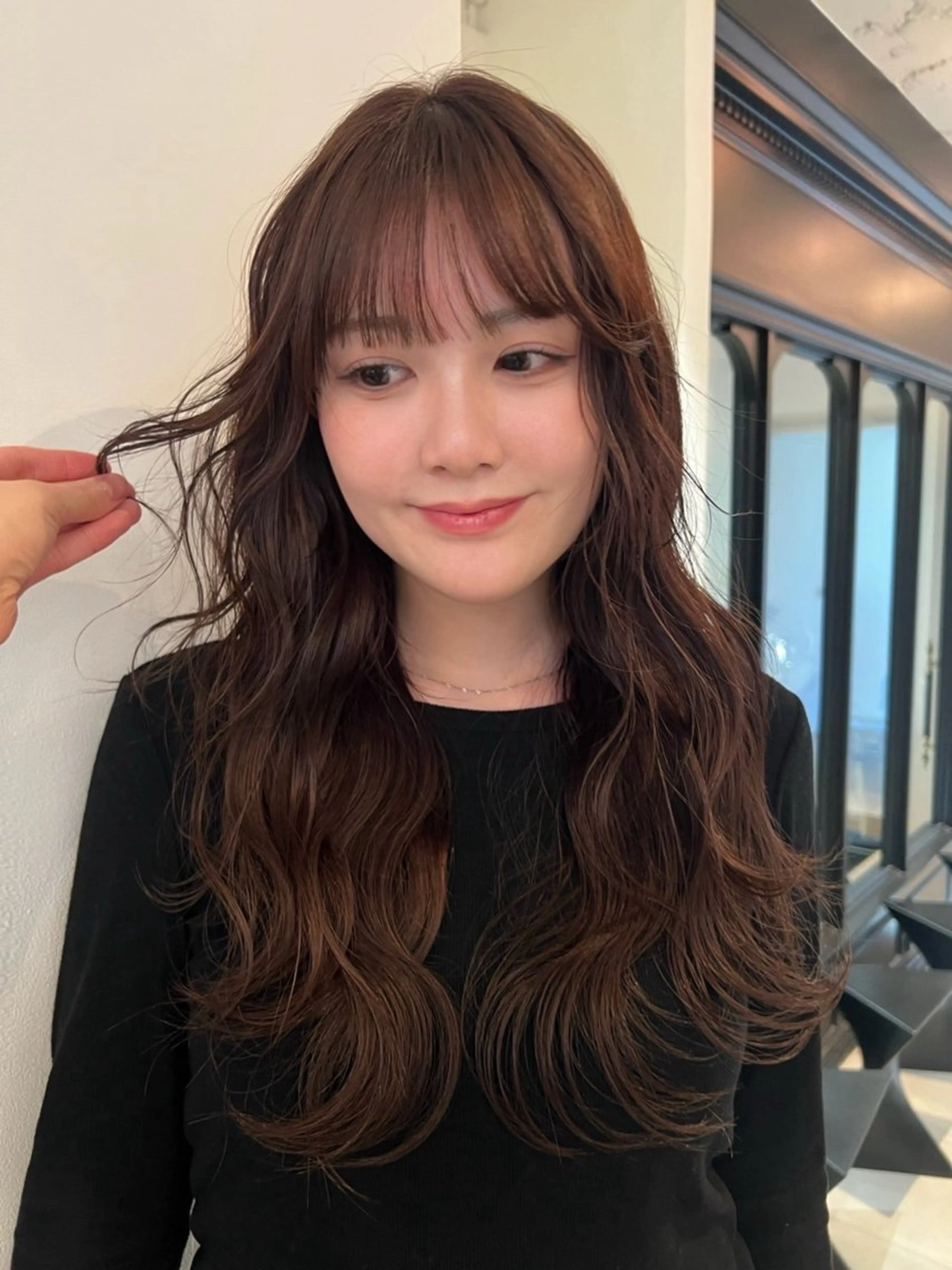 ミディアム カラー ヘアカラー rizu ボブヘアのヘアスタイル