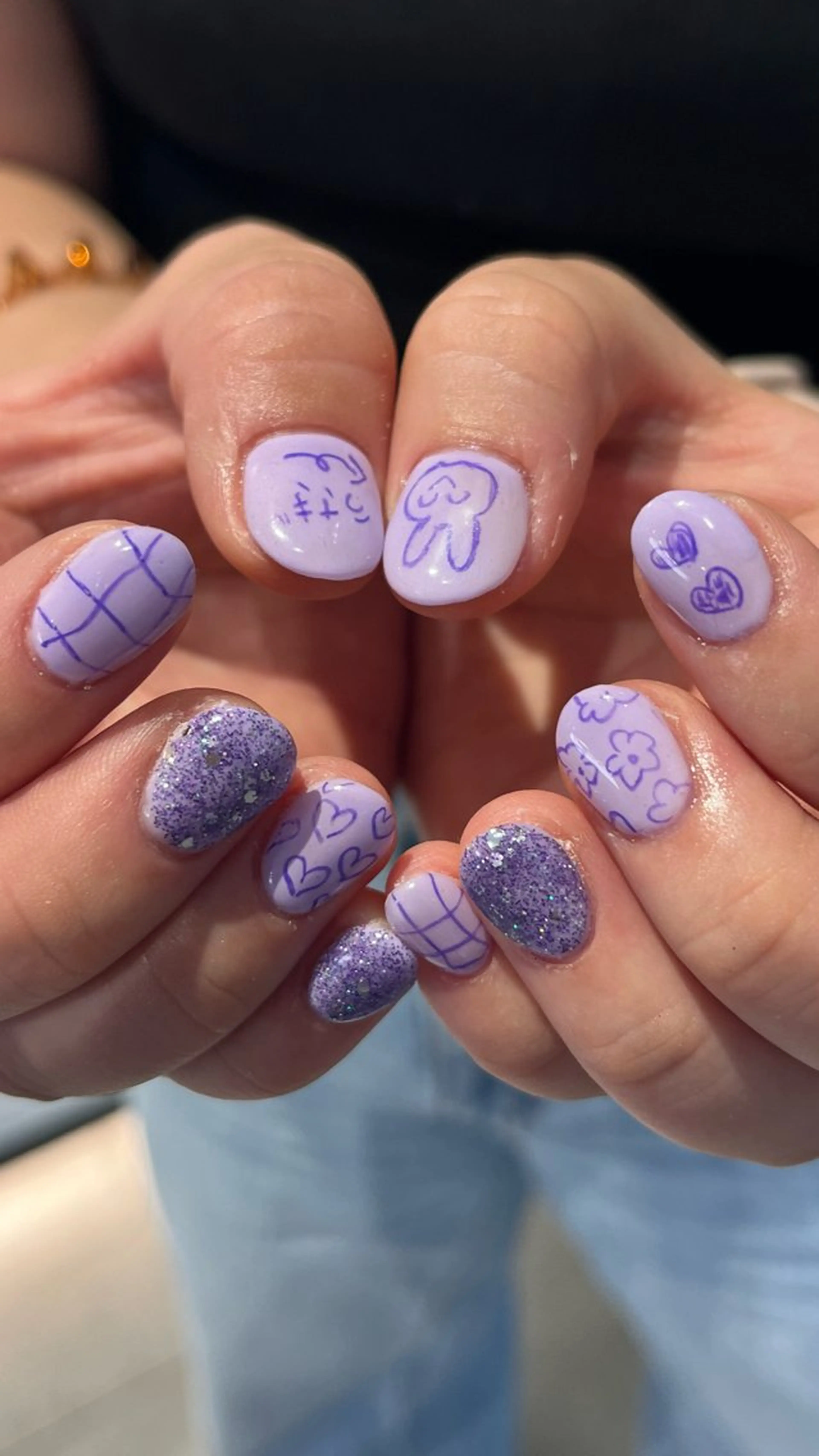 ネイル ハンドネイル メンズパーマ/ メッシュ📍ユリのヘアスタイル