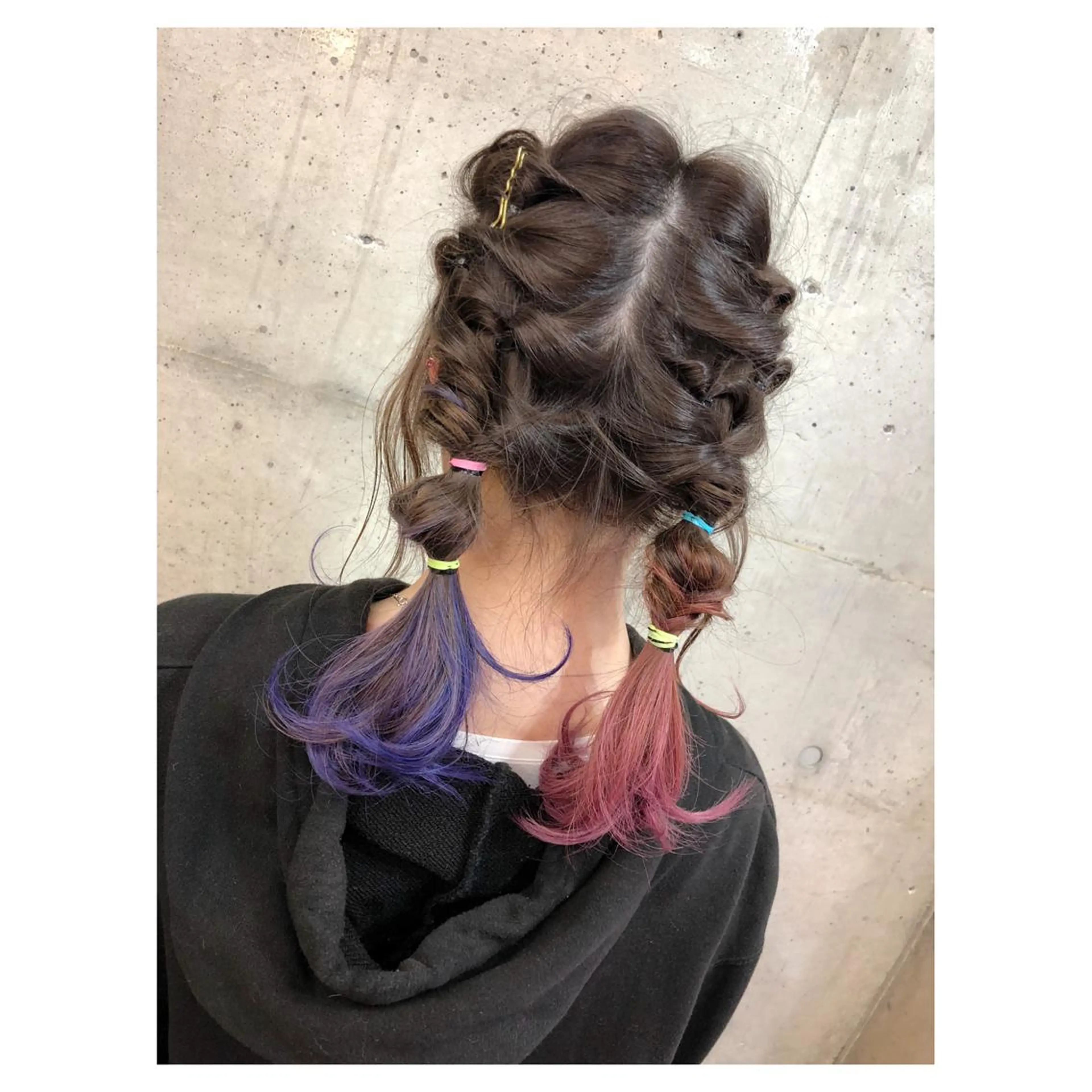 セミロング カラー ダブルカラー グラデーションカラー カット ヘアカラー トリートメント ヘアセット センスをお届けします 大谷将生INFPのヘアスタイル