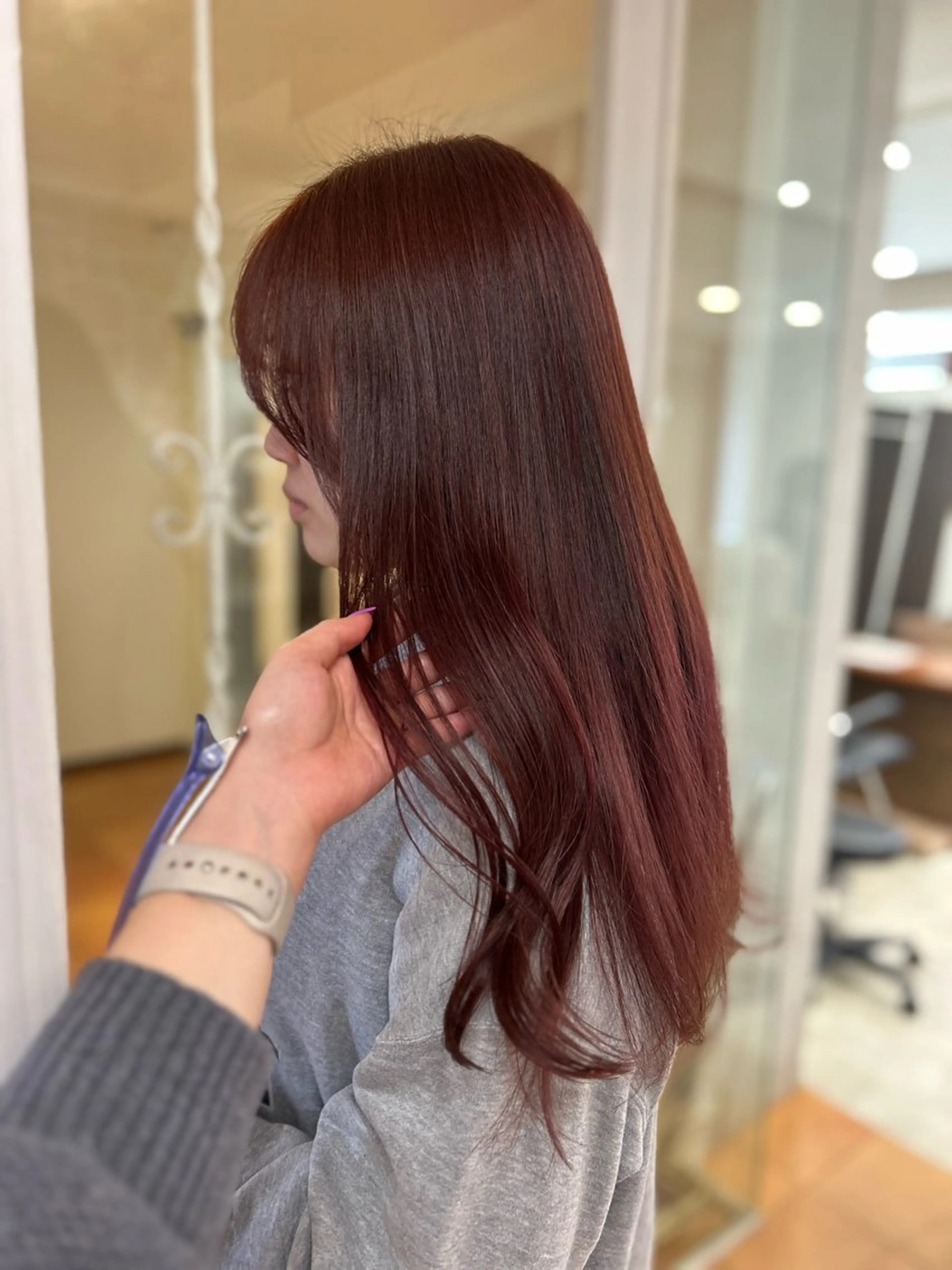カラー ブラウンカラー ピンクカラー ヘアカラー 🎀透明感/レイヤ ー/Kotona🎀のヘアスタイル