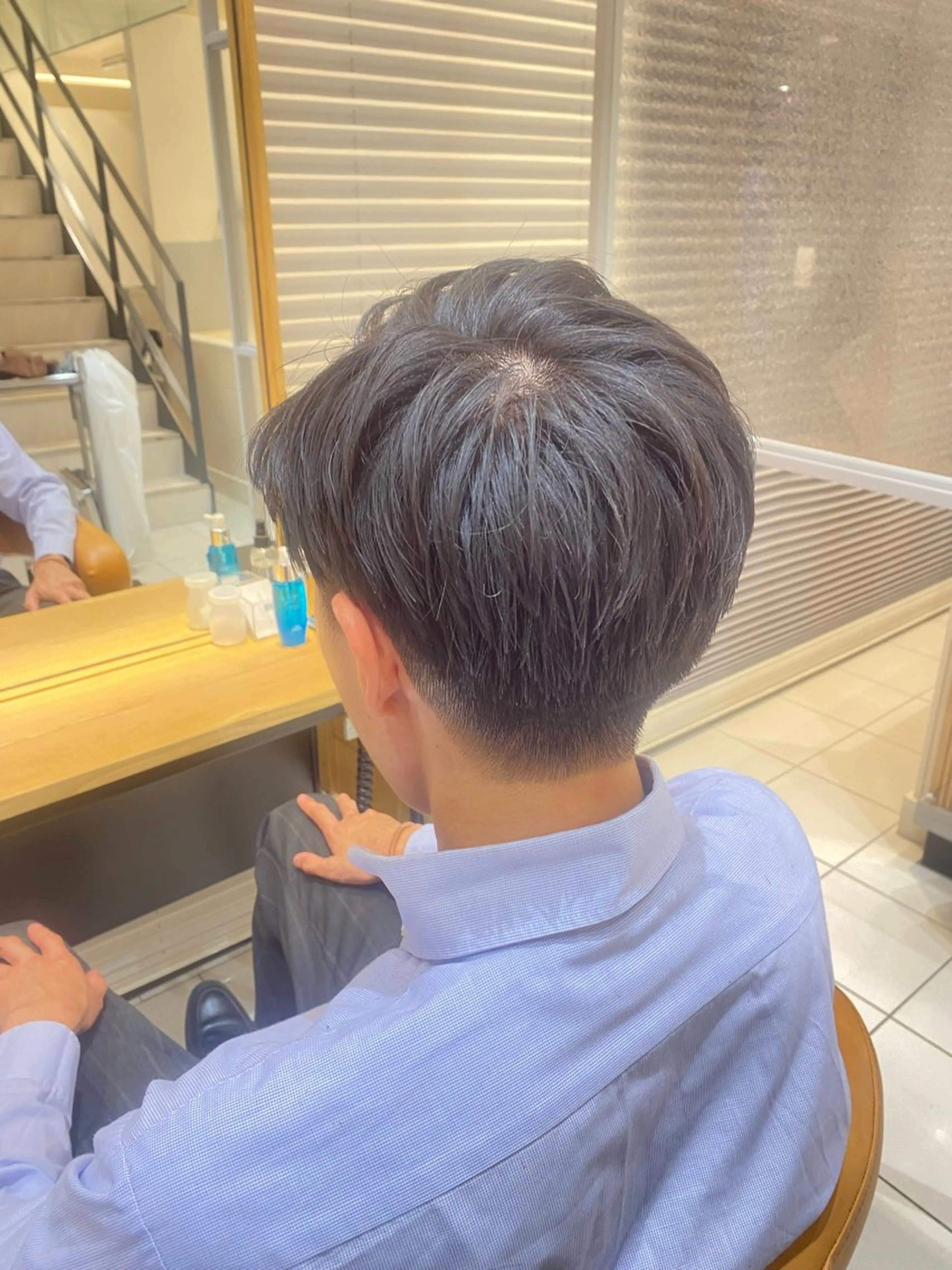 メンズ マッシュ 刈り上げ 艶カラー/パーマ まりん🌟のヘアスタイル
