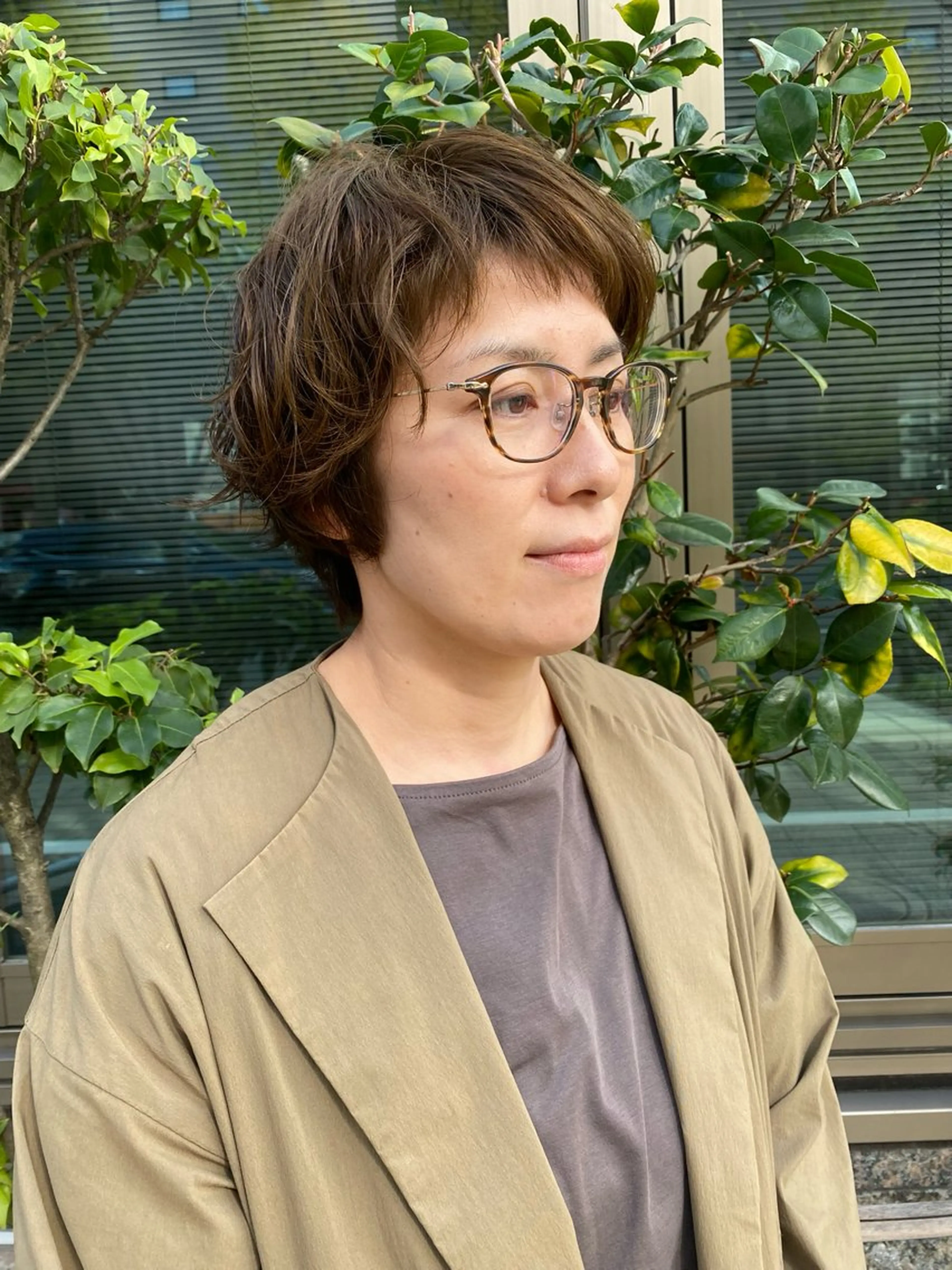 ショート くせ毛 ショートヘア 伊藤 優花のヘアスタイル